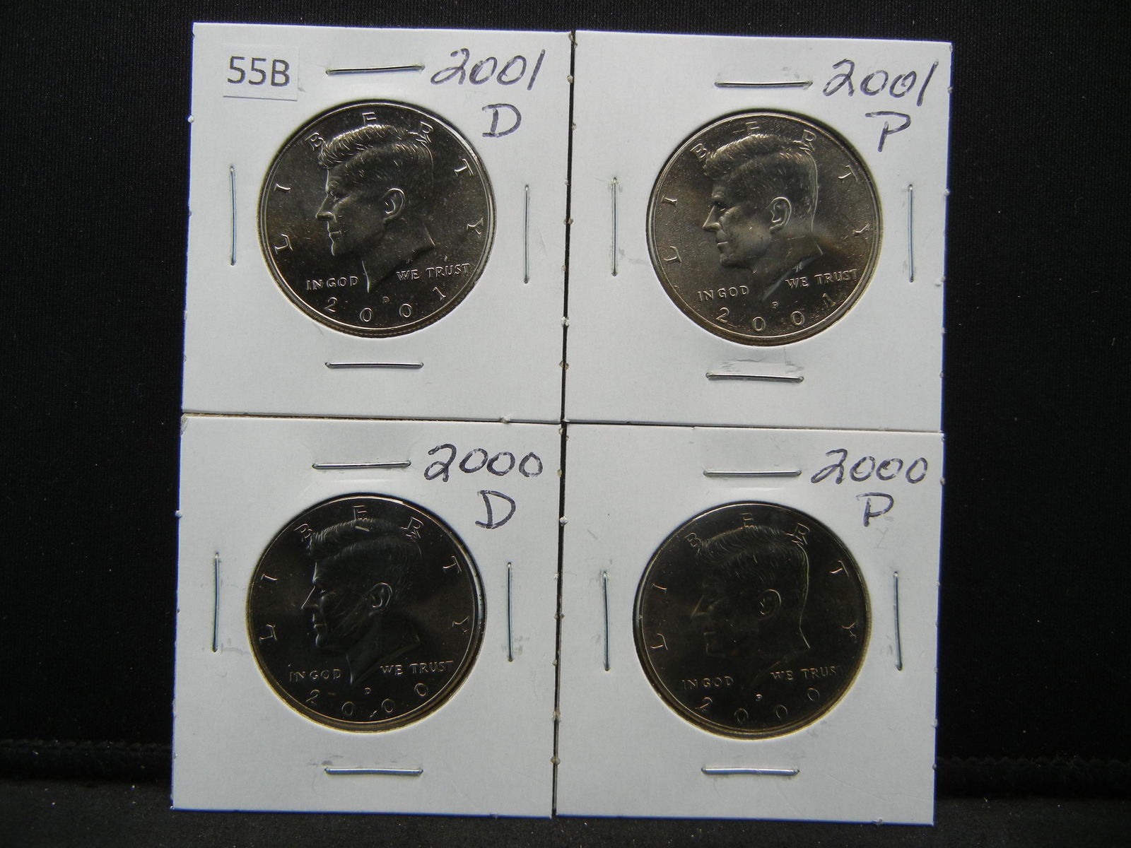 2000 PD 2001 PD Kennedy Half Dollars (1 of 5)
