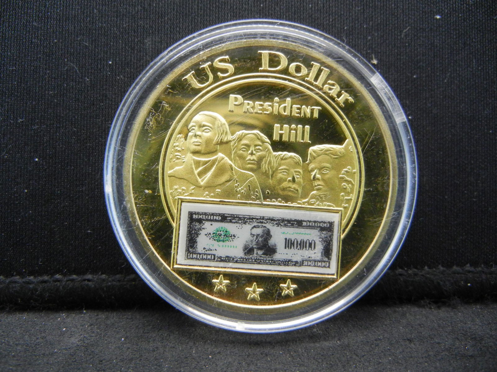 (MOUNT RUSHMORE with $100,000 BILL), PROOF, (1 of 2)