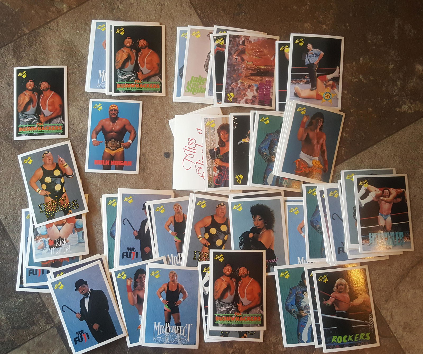 Lot of Nearly 100 1990 Classic Wrestling Cards (1 of 3)