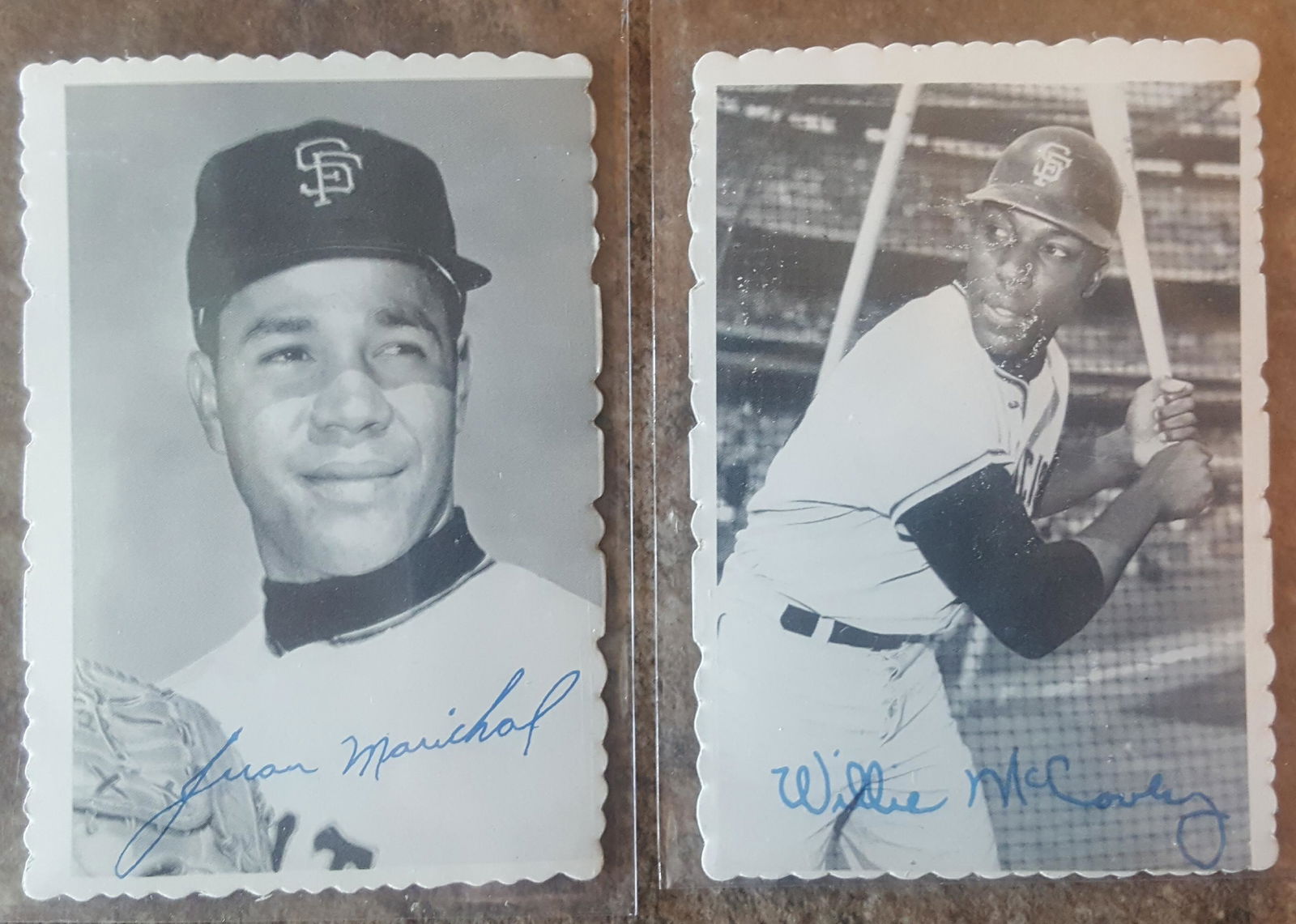 69 Topps Deckle Edge Willie Mccovey & Juan Marichal (1 of 1)