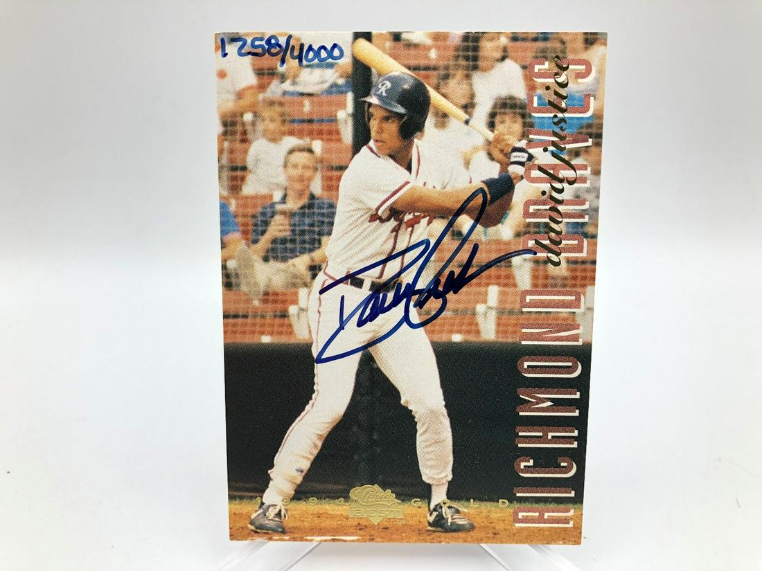 1994 Classic Gold David Justice Autographed Card (1 of 2)