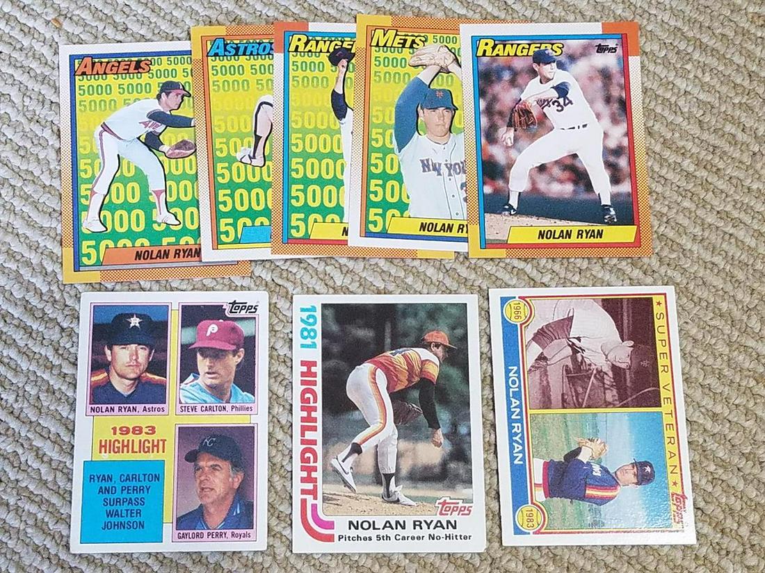Nolan Ryan 15 Card Lot (1 of 2)