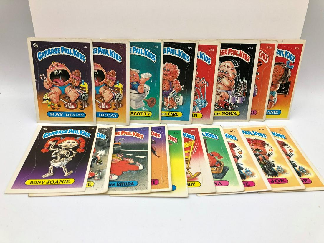 1985 Garbage Pail Kids Series 1 Lot of 18 Cards - (1 of 1)