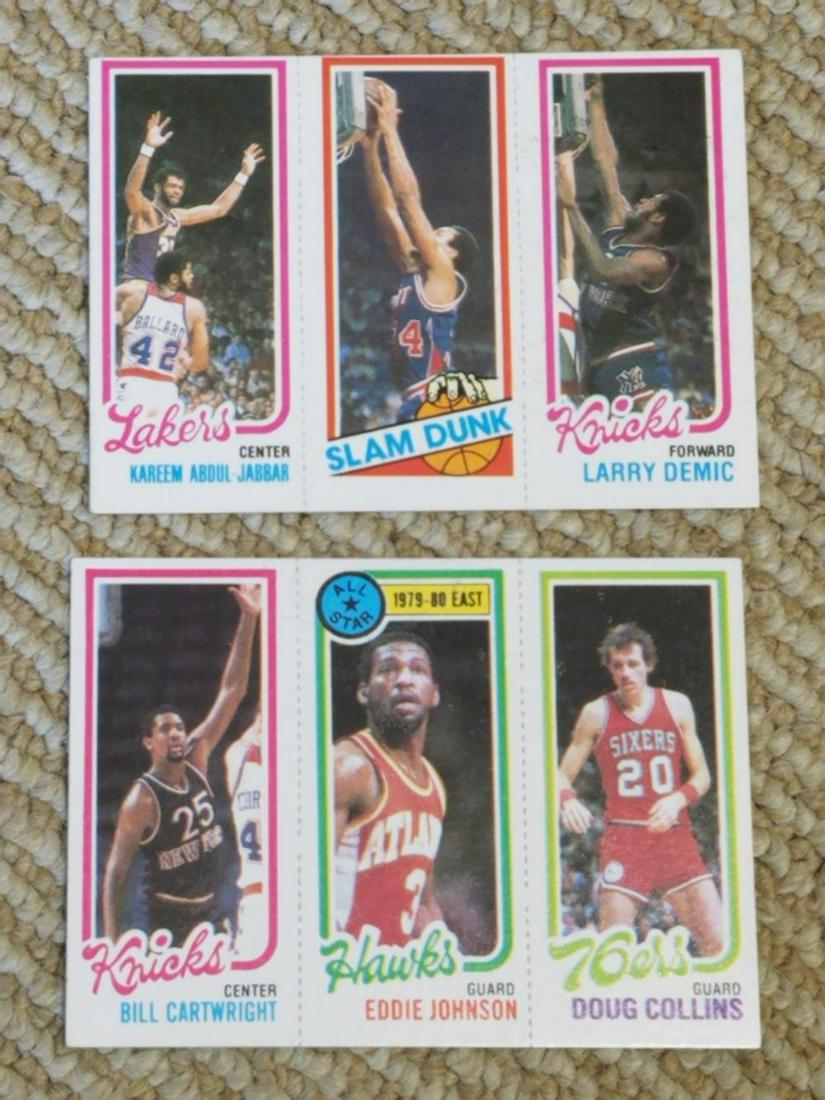 1980-81 Topps Basketball Lot of (10) w/ Jabbar, 2 (1 of 3)