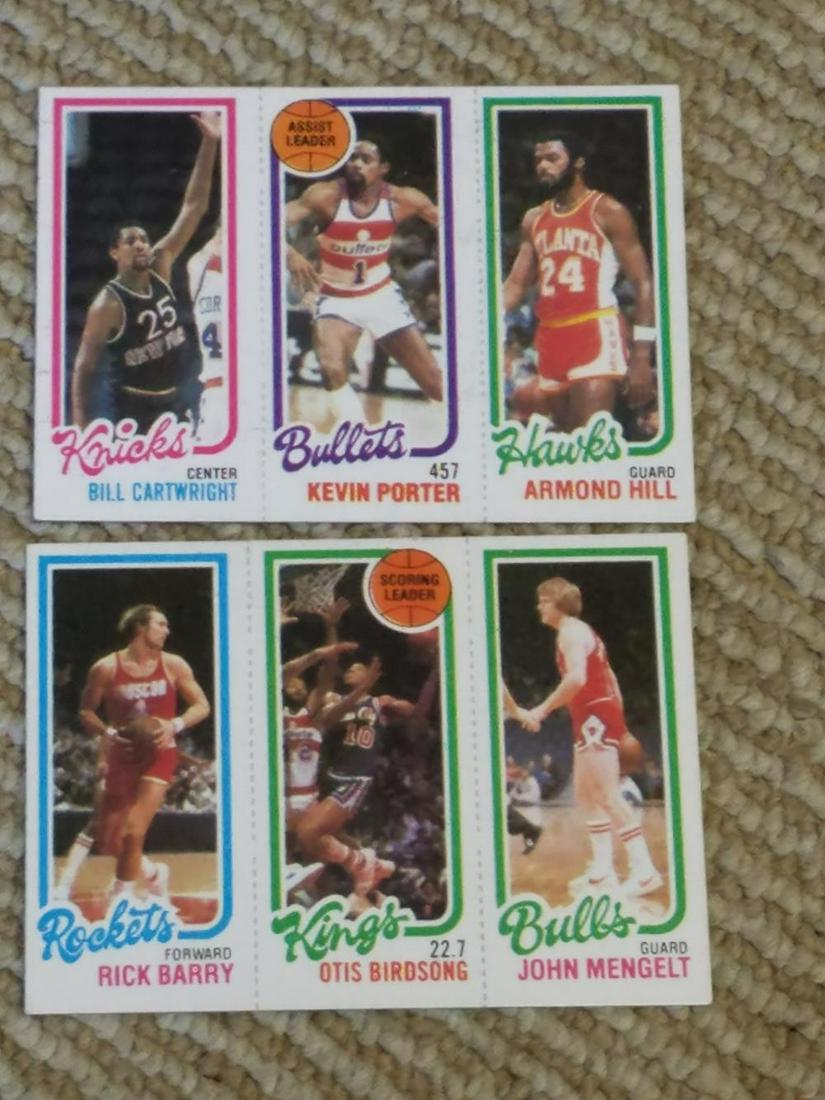 1980-81 Topps Basketball Lot of (10) w/ Barry, 2 (1 of 3)