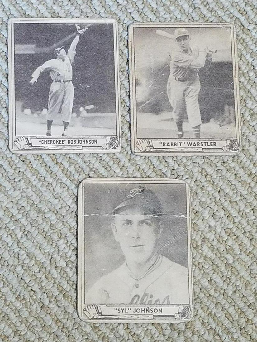 1940 Play Ball Three Card Lot (1 of 2)