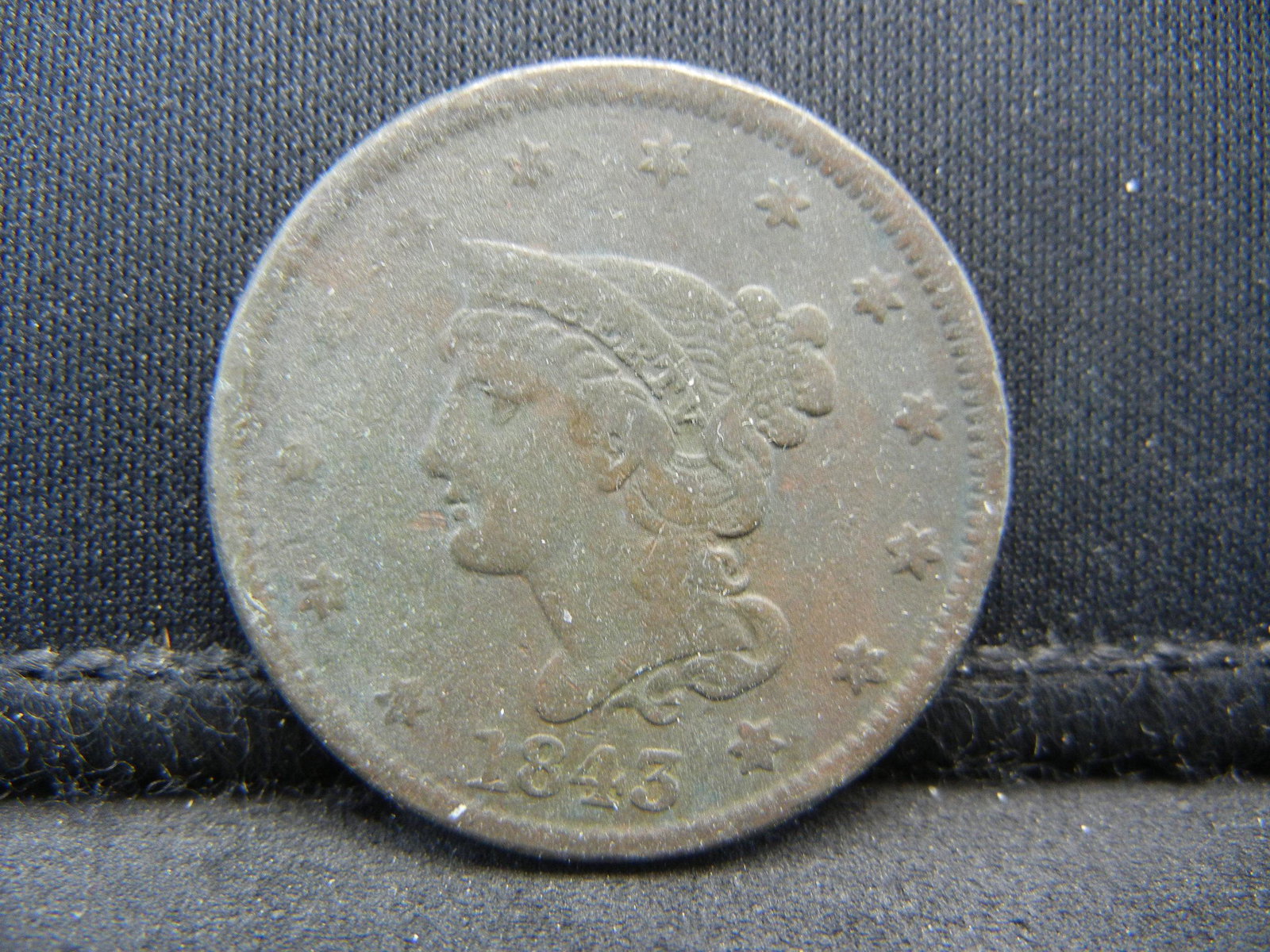1843 Large Cent (1 of 2)
