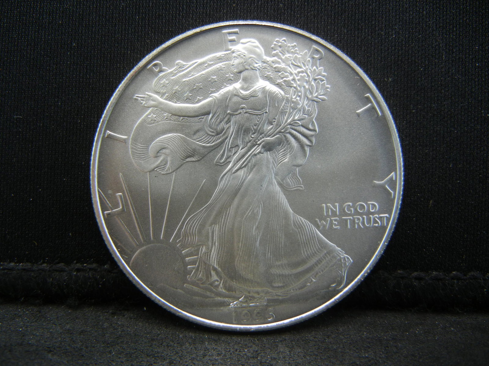 1995 American Silver Eagle Gem BU++++ (1 of 2)