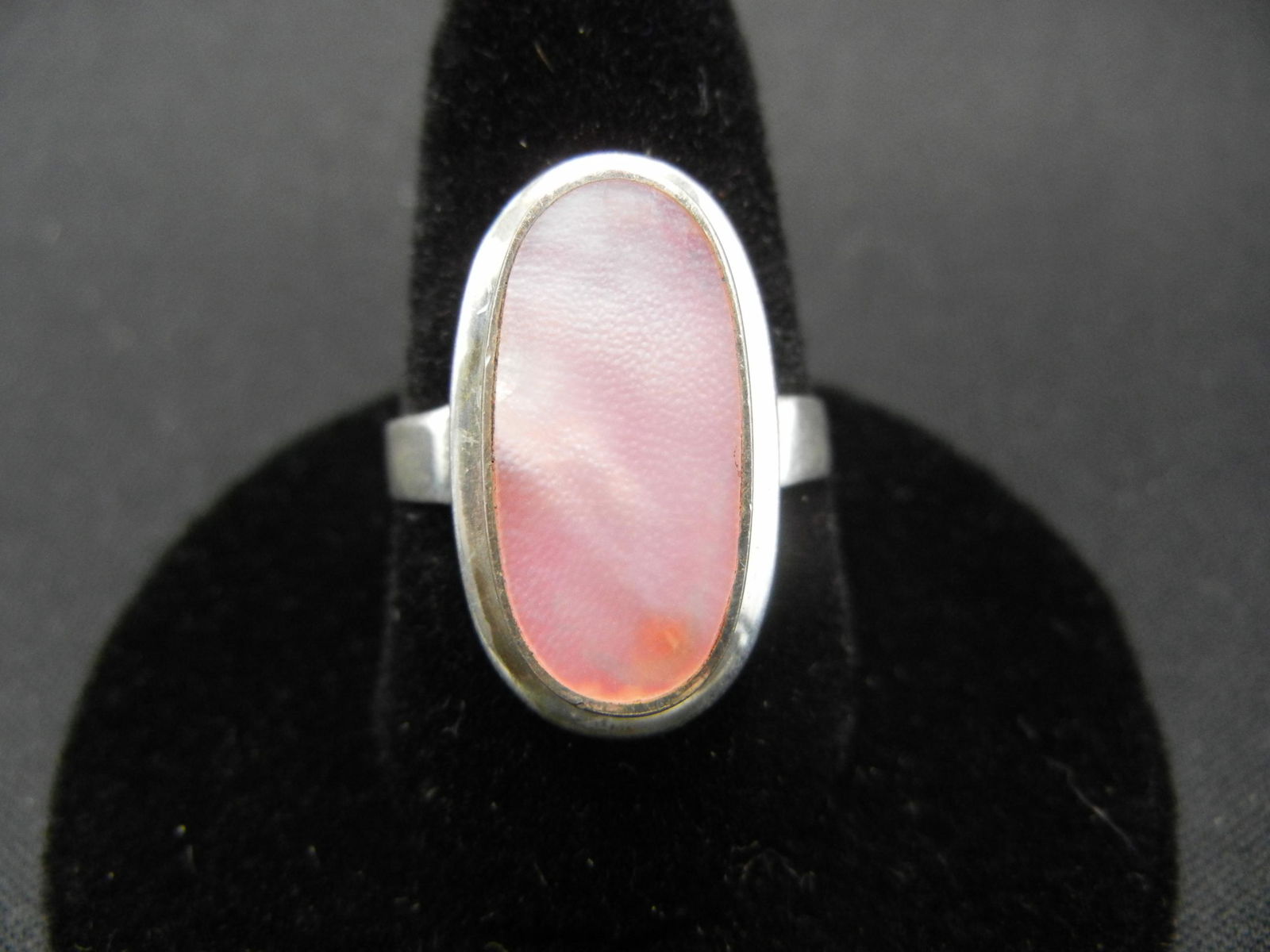 Sterling Silver pink pearl ring (1 of 4)