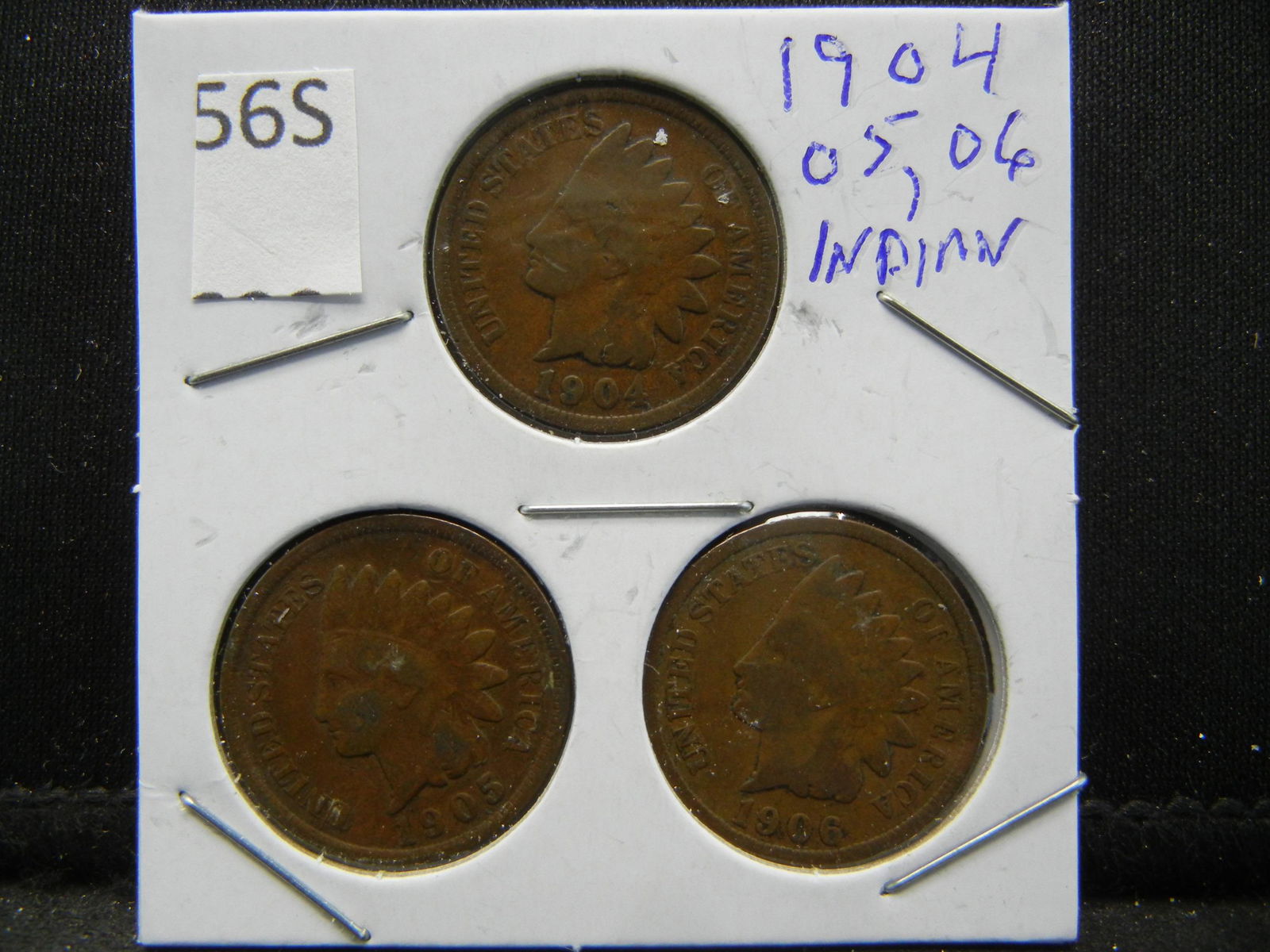 1904, 05, 06  Indian Head Cents (1 of 2)