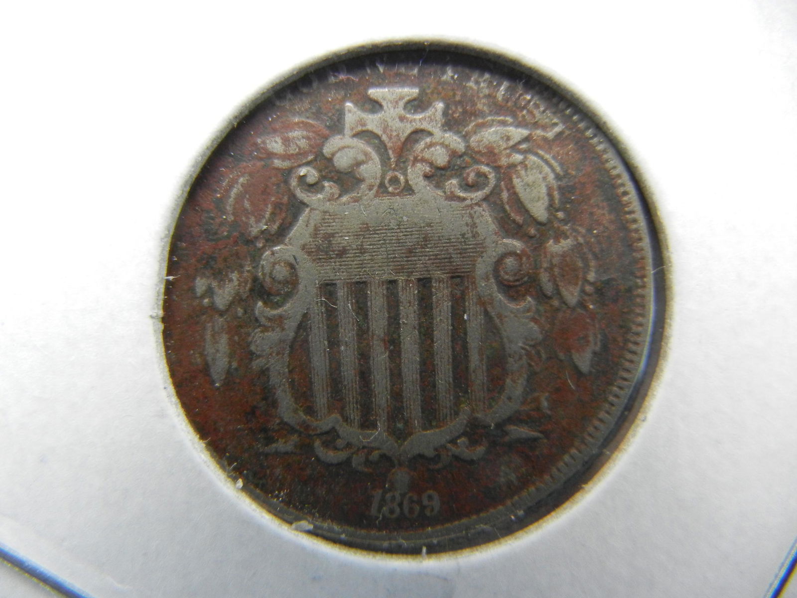 1869 Shield nickel. Fine (1 of 3)