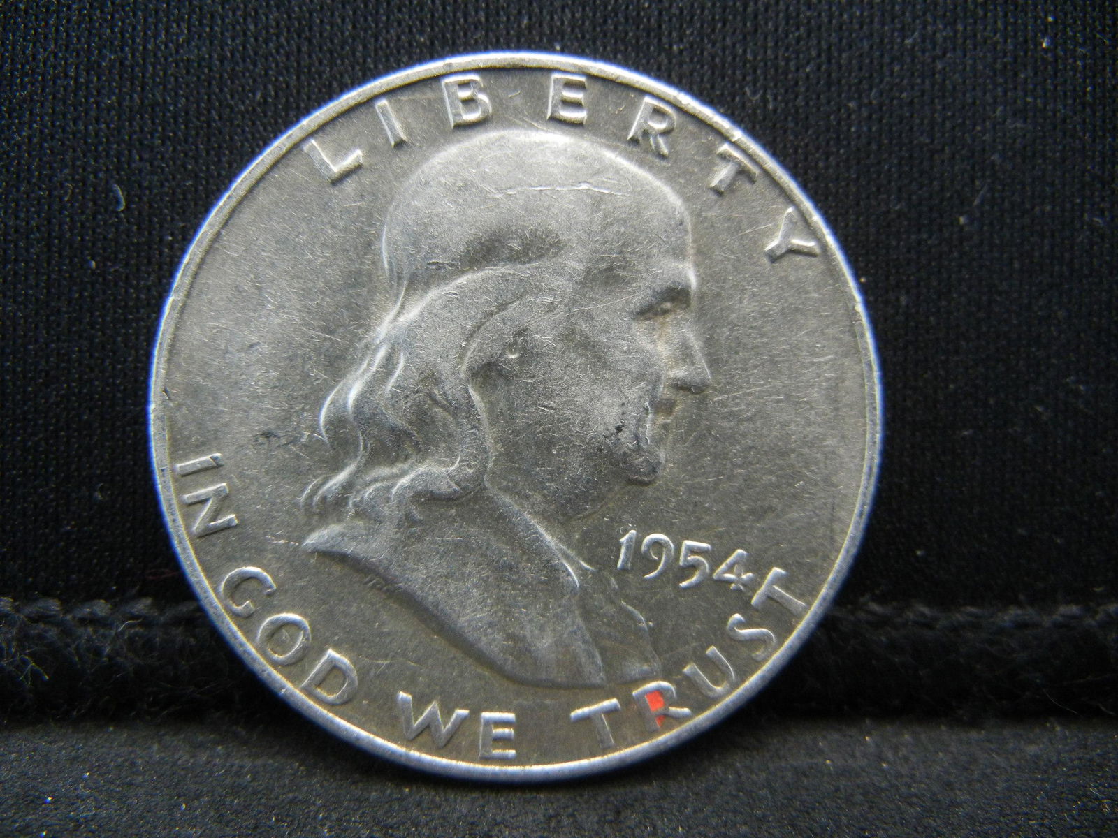 1954-D SILVER (90%) FRANKLIN HALF, ONLY 25.4 MILL (1 of 2)