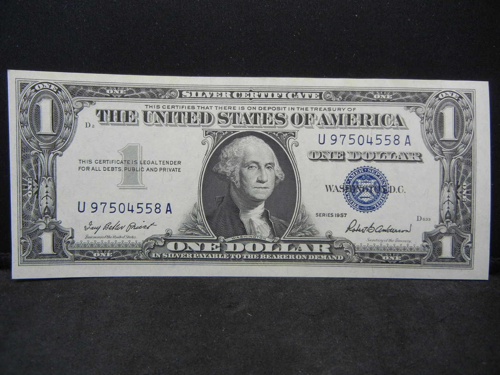 1957 Crisp One Dollar Silver Certificate (1 of 3)
