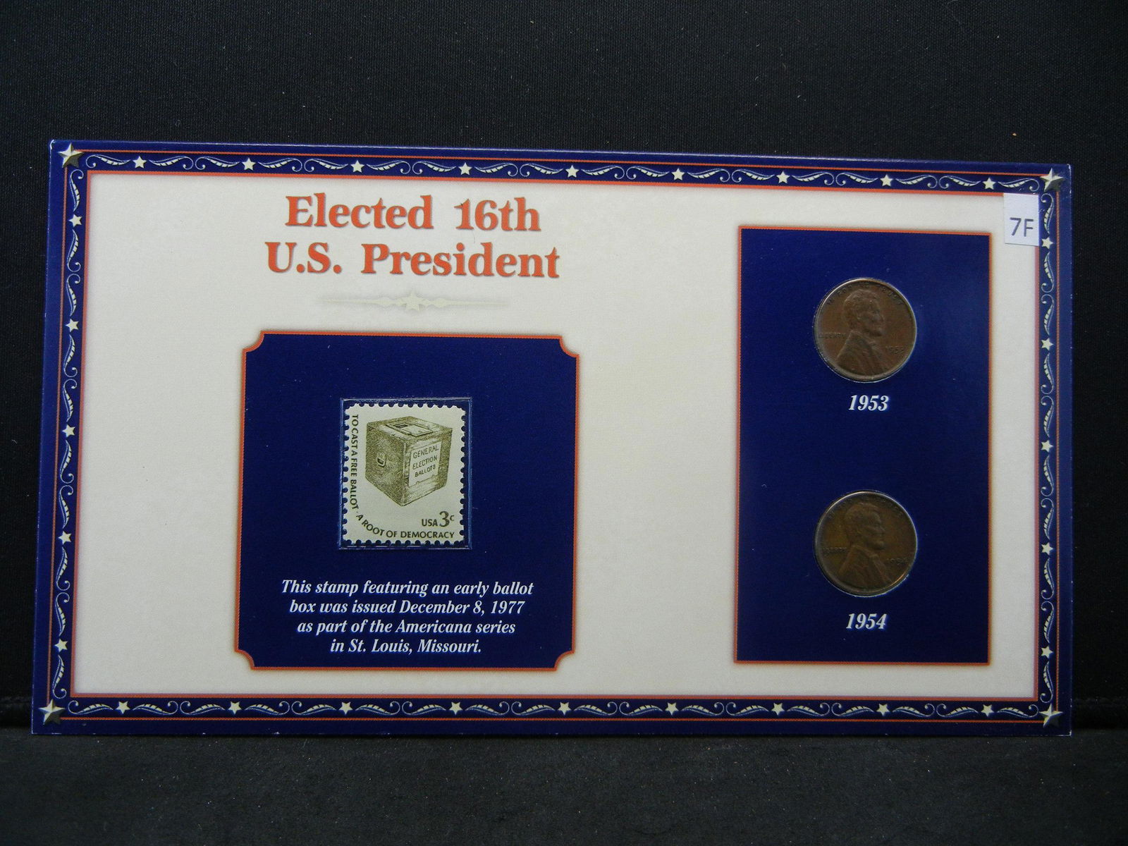 1953, 54 Lincoln Wheat Cents, with a Stamp (1 of 5)