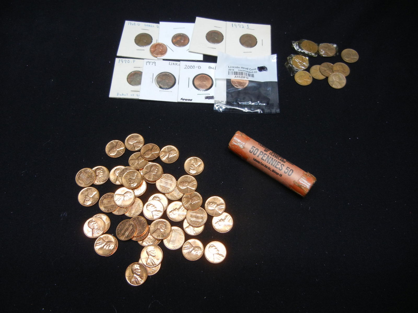 Lot of Lincoln Memorial cents, Mixed Dates (1 of 6)