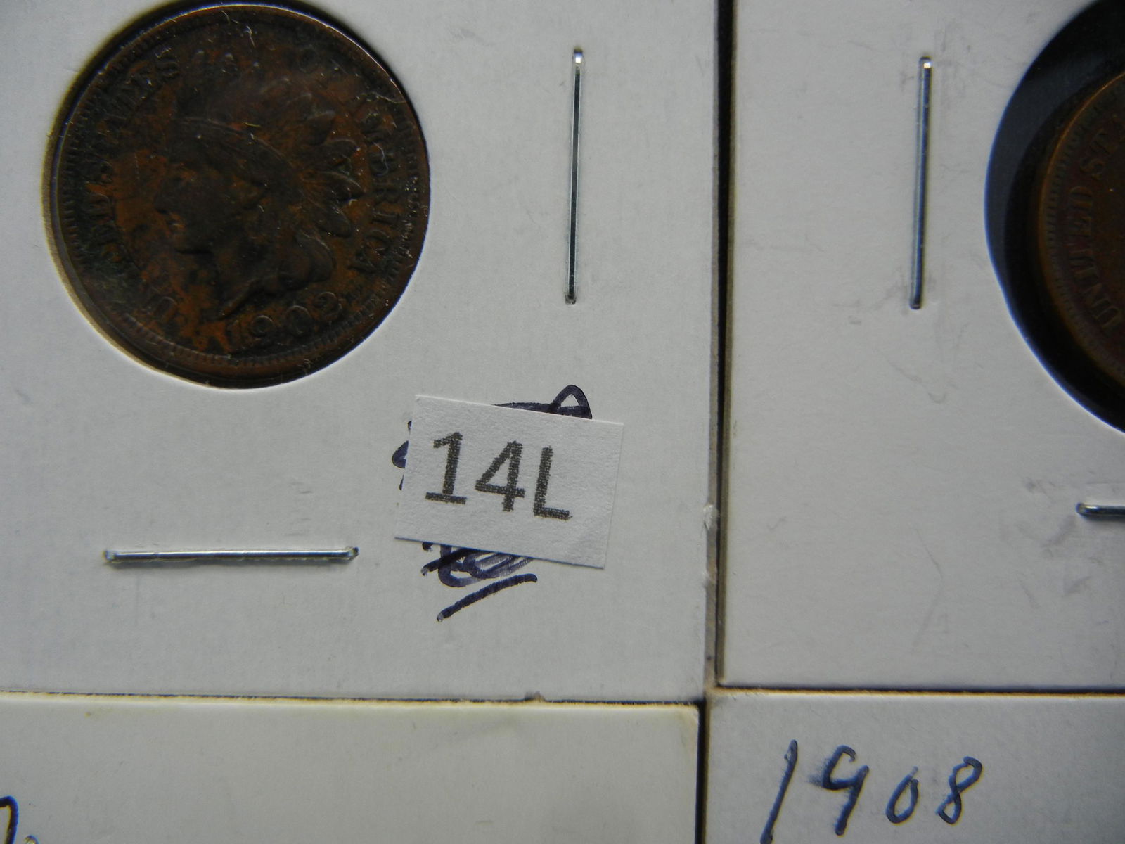 (6) Indian Head Cents, 1875, 1900, 02, 04, 07, 08 (1 of 6)