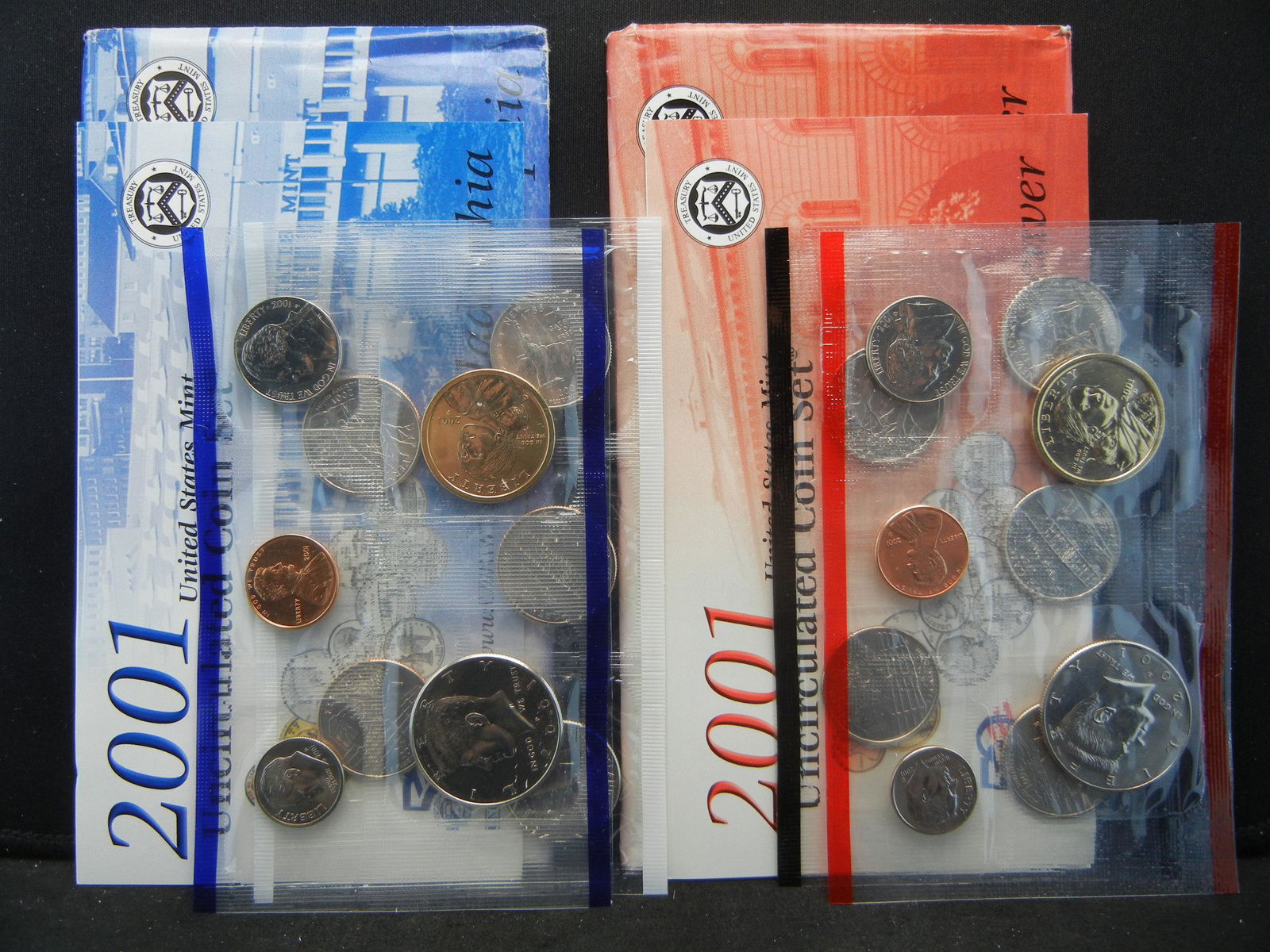 2001 PD US Mint Uncirculated Coin set (1 of 13)