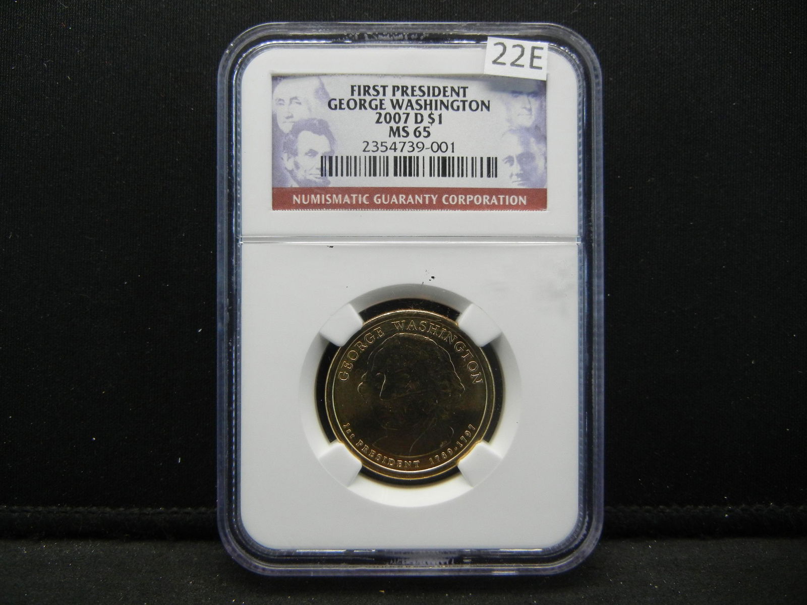 2007 D Washington Dollar MS65 Graded by NGC (1 of 4)