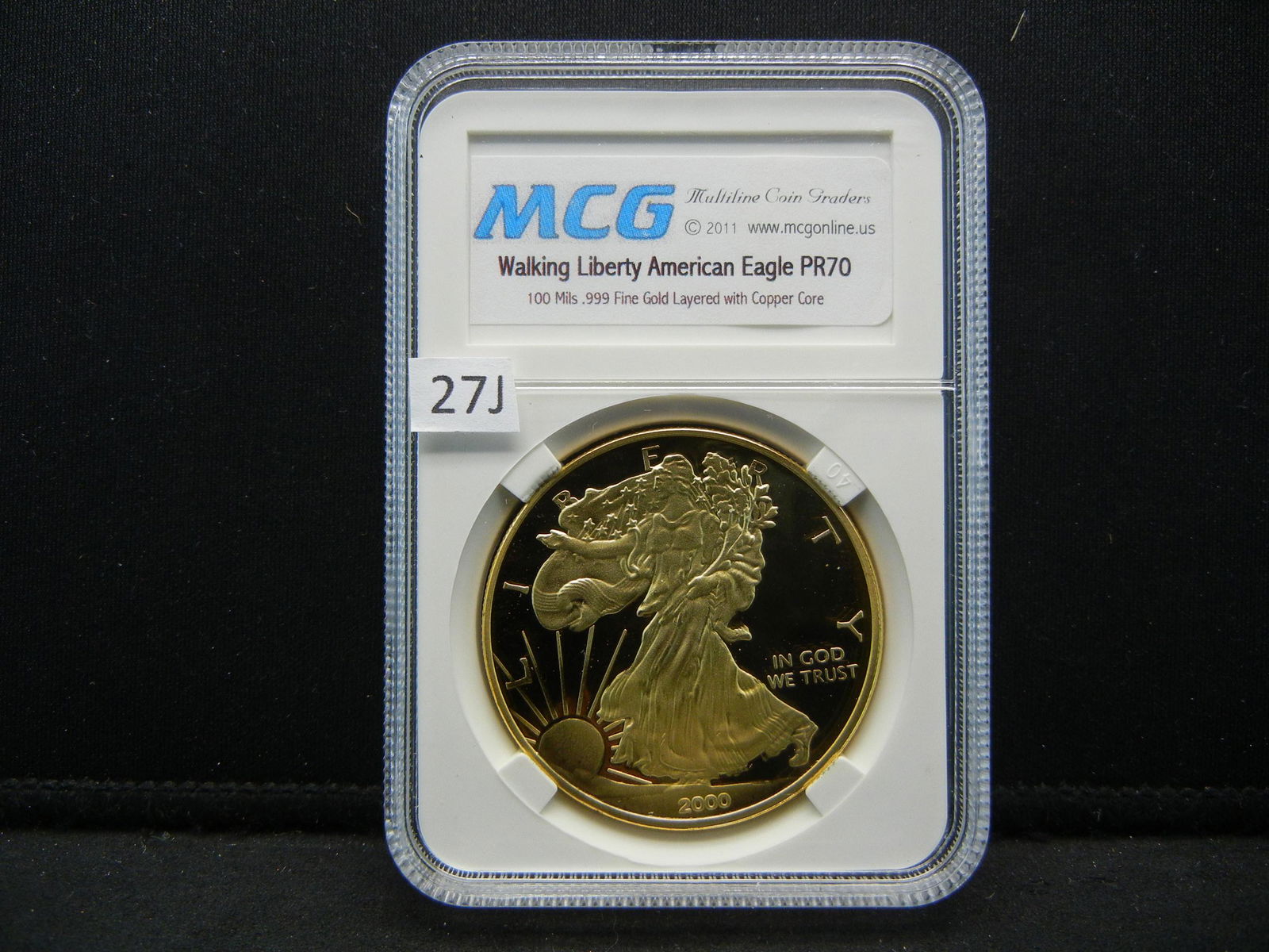 CLAD Walking Liberty American Eagle PR 70 100 Mils .999 (1 of 4)