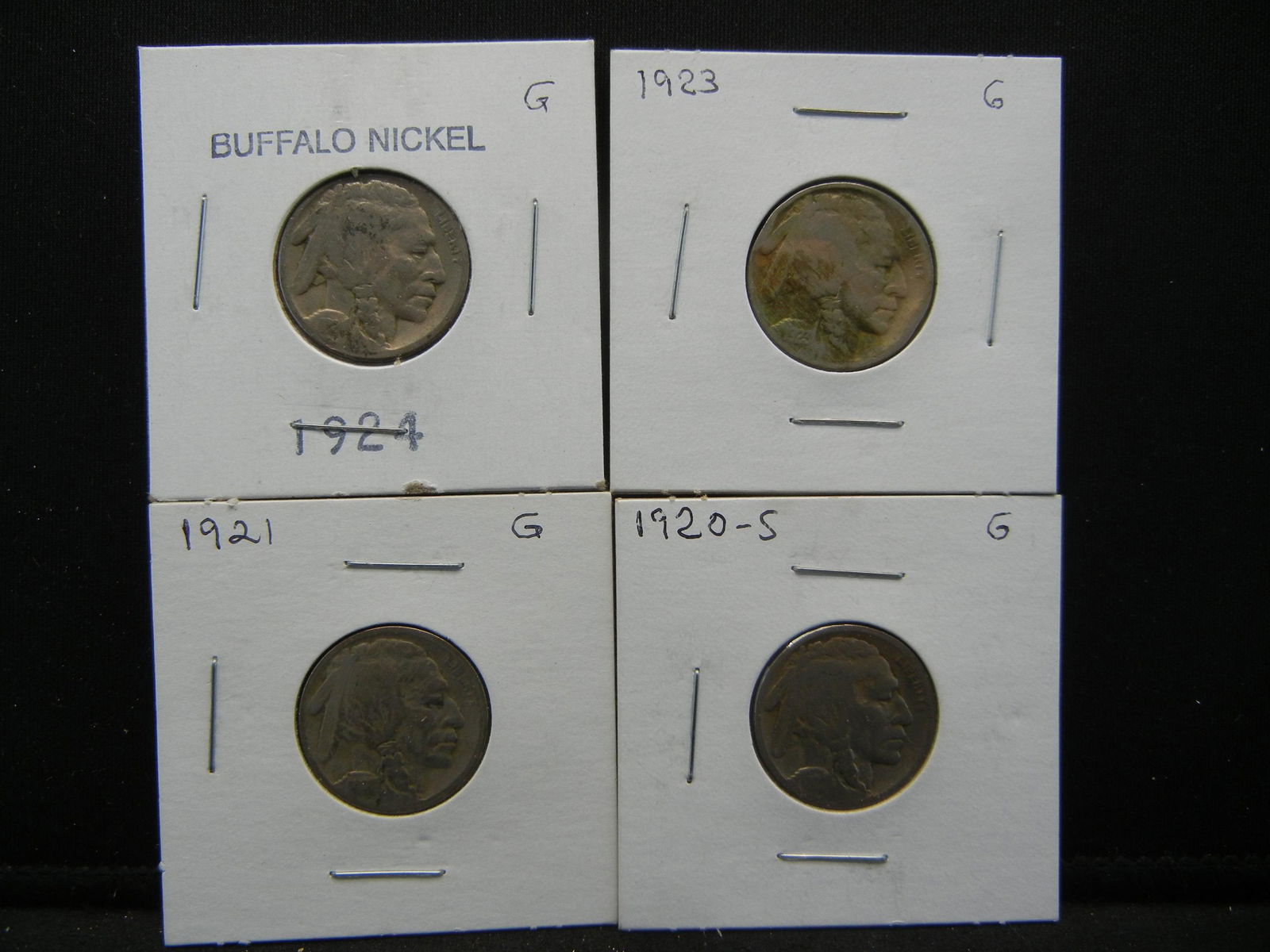 1920 S, 21, 23, 24, Buffalo Nickels (1 of 5)