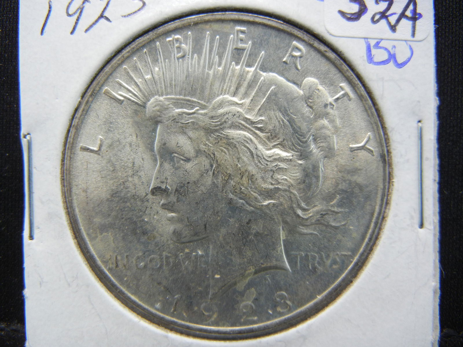 1923 Peace Dollar.  Very White Choice BU (1 of 2)