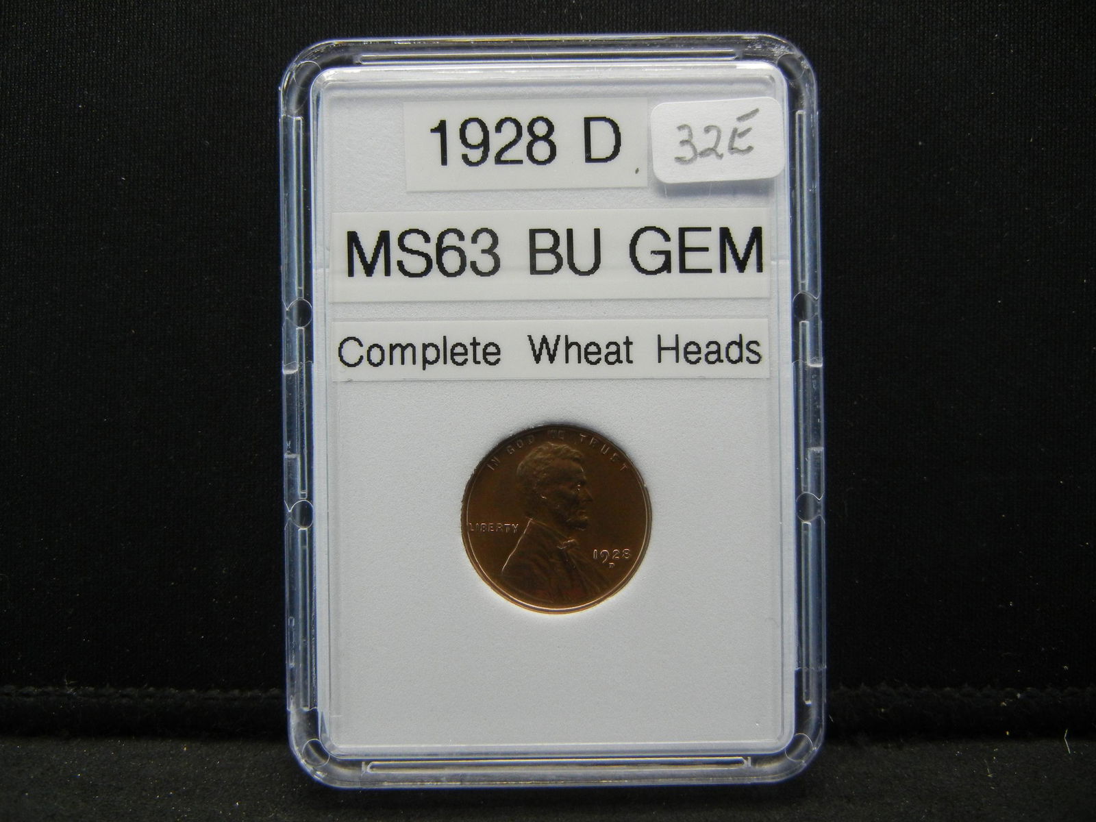 1928 D Wheat Cent, Complete Wheatheads (1 of 4)