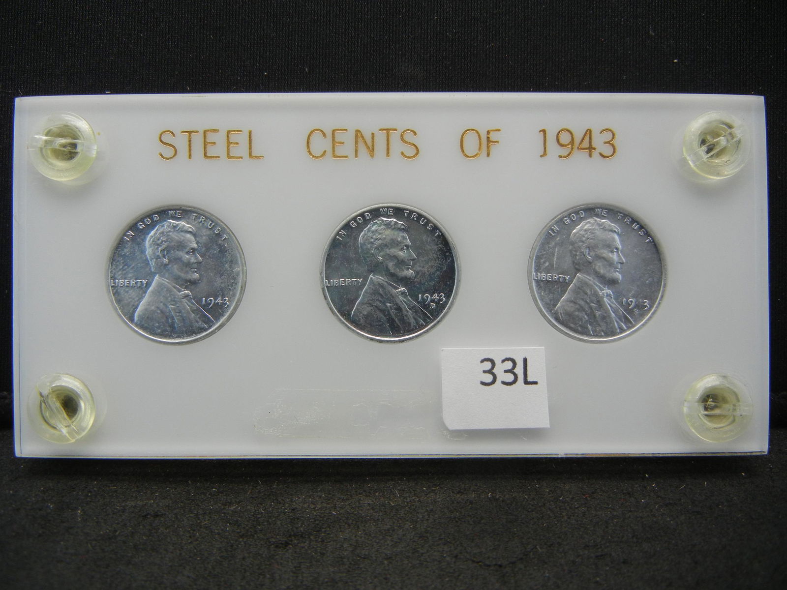 1943-PDS Steel Lincoln Wheat Cents Set, Wartime (1 of 2)