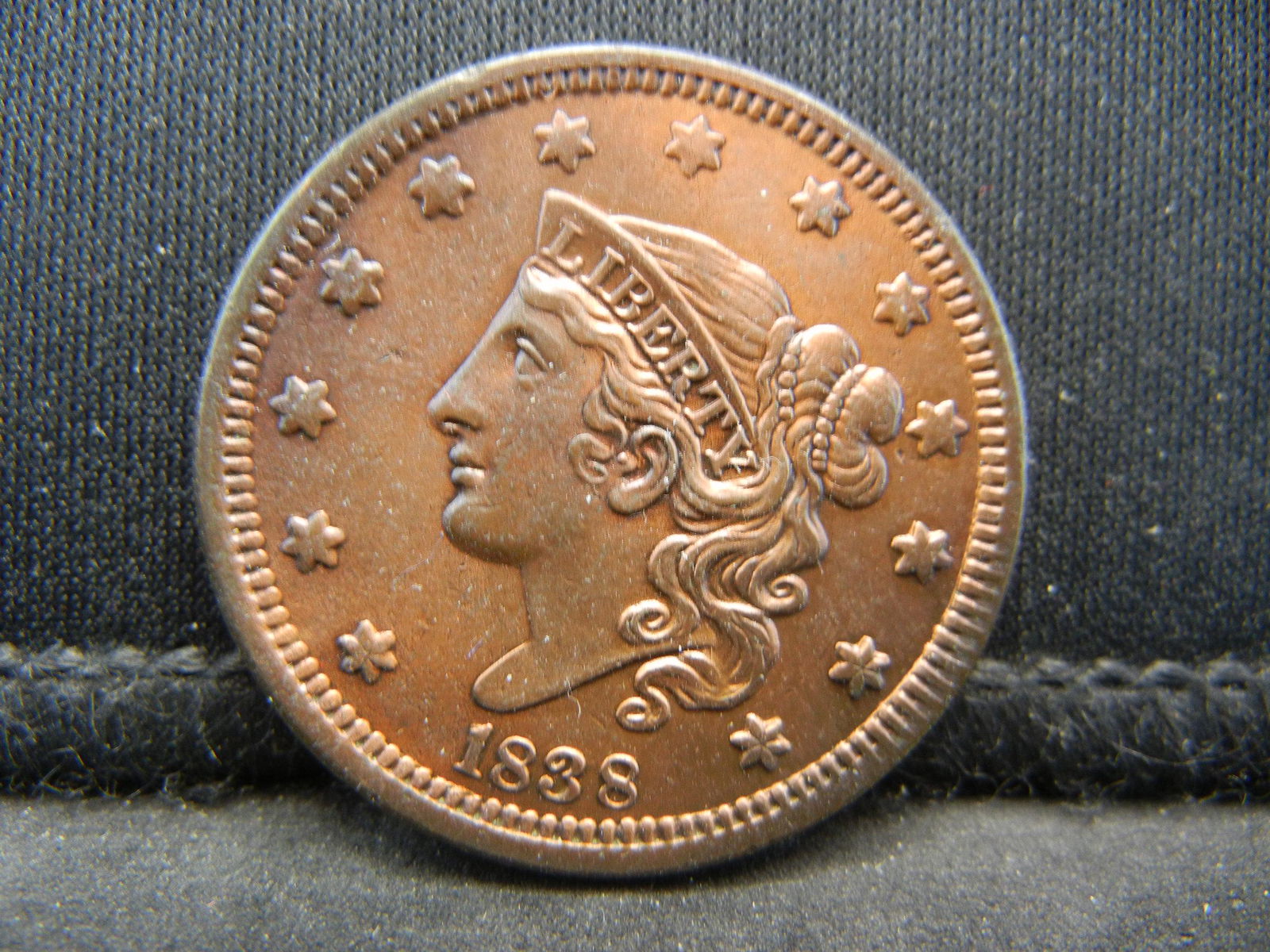 1838 Large Cent Bu Details (1 of 2)
