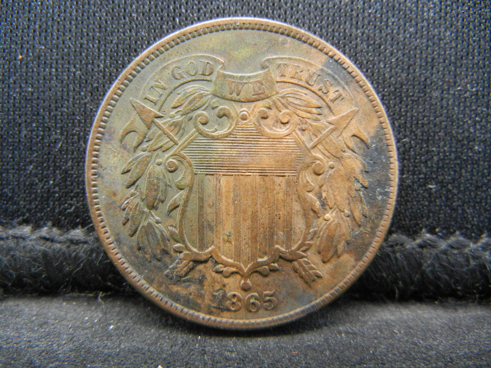 1865 United States Two 2 Cent Piece - Civil War Date (1 of 2)