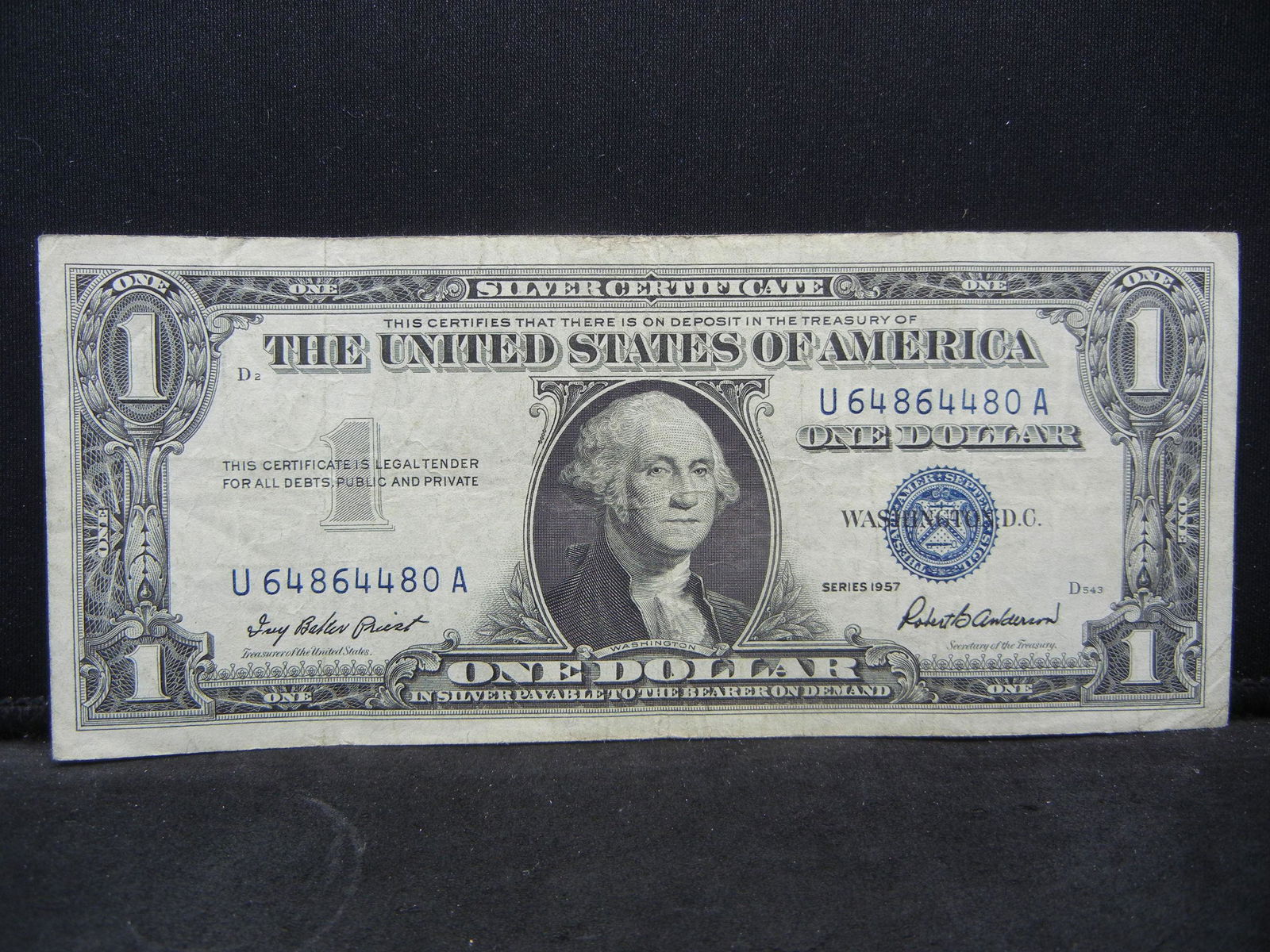 Series 1957 United States $1.00 Silver Certificate Note (1 of 3)