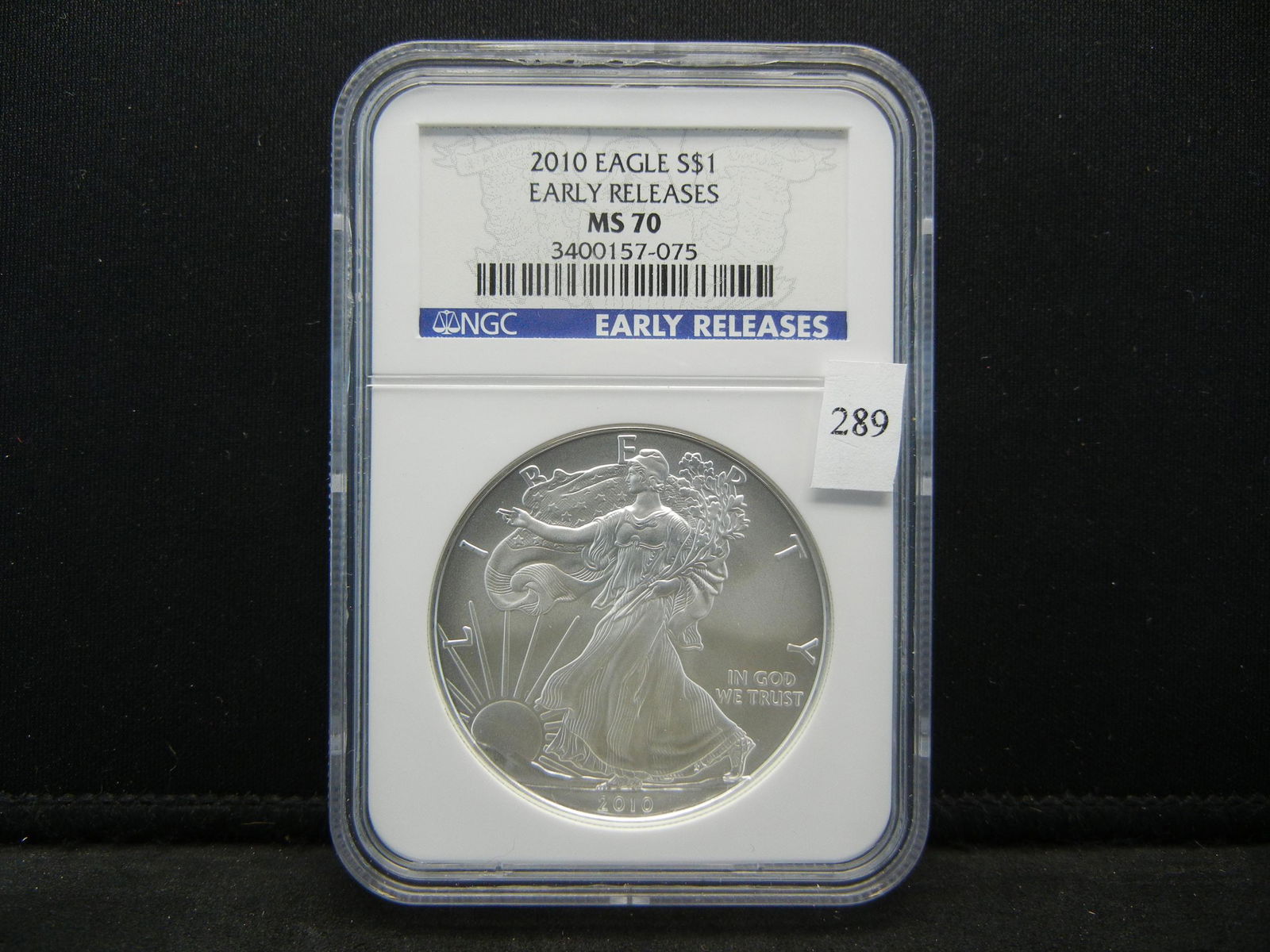 2010 NGC MS70 United States Silver American Eagle Early (1 of 4)