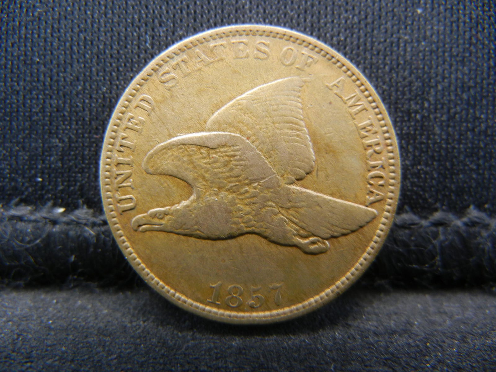 1857 Flying Eagle Cent XF Nice (1 of 2)
