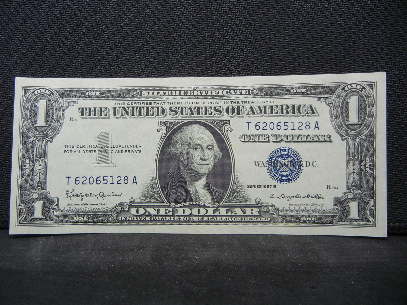 1957 B Crisp Unc One Dollar Silver Certificate (1 of 3)