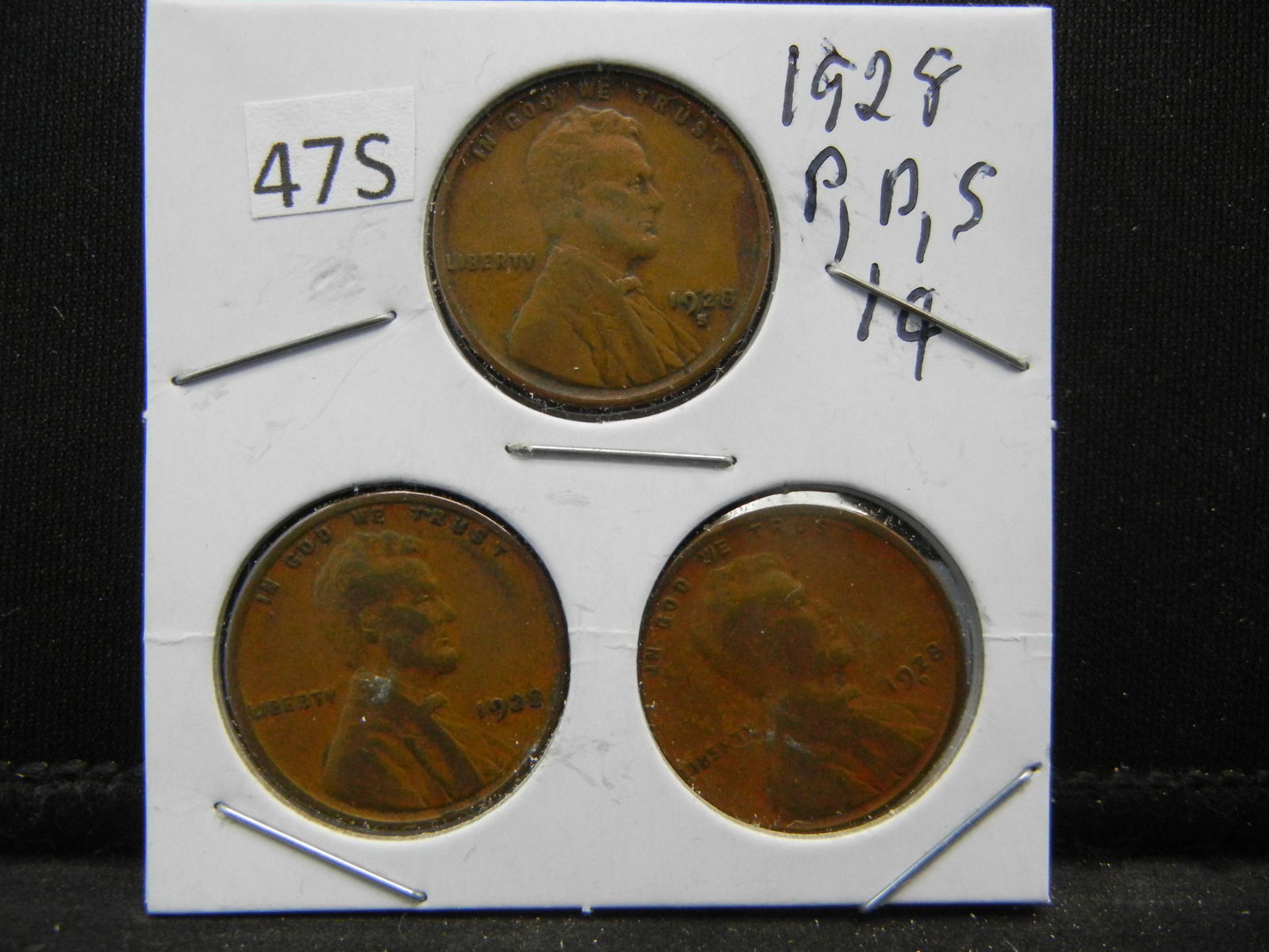 1928 PDS Lincoln Wheat Cents (1 of 2)