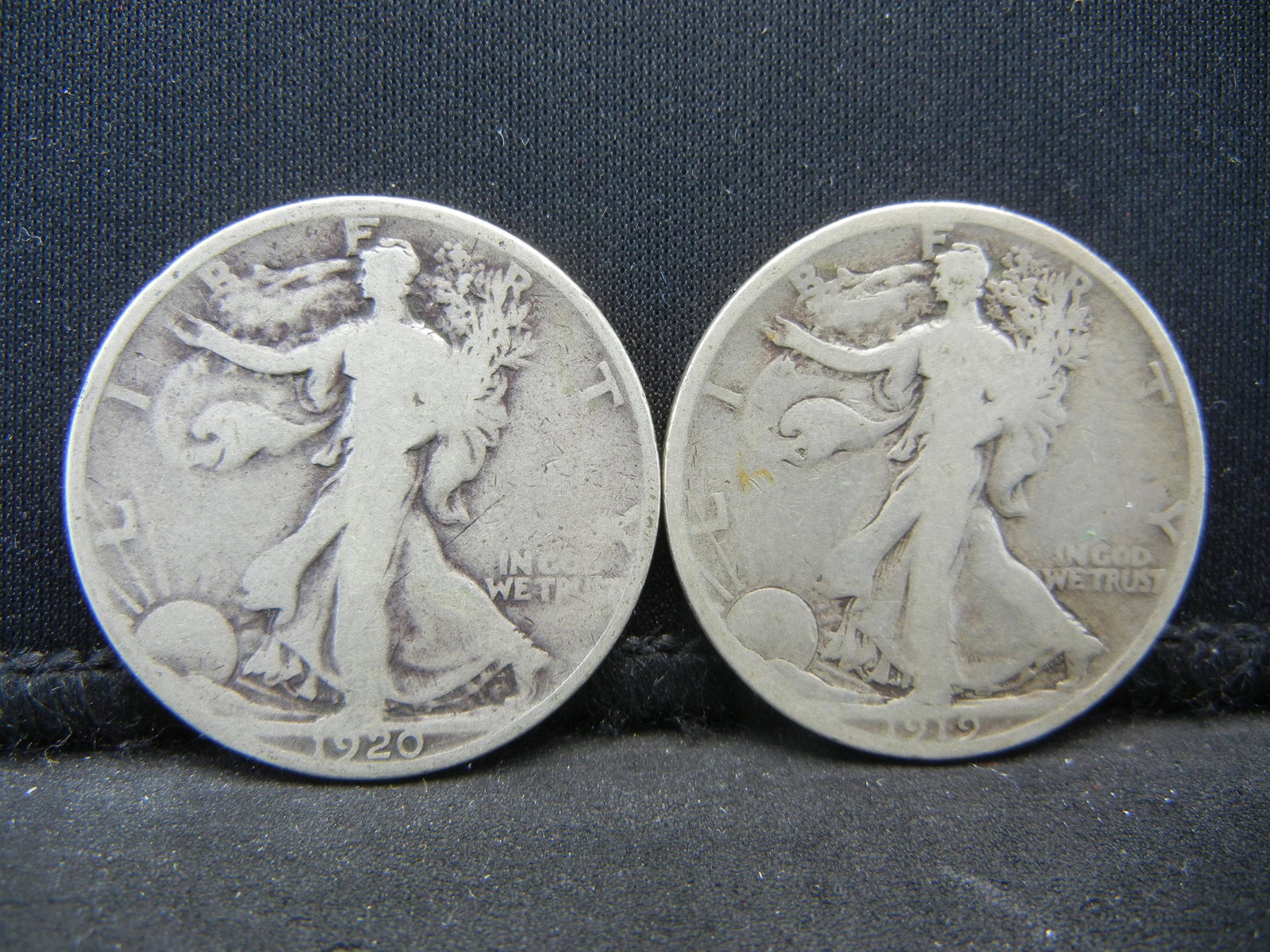 1919 1920 Walking Liberty Half Dollars.  Semi-Key (1 of 2)