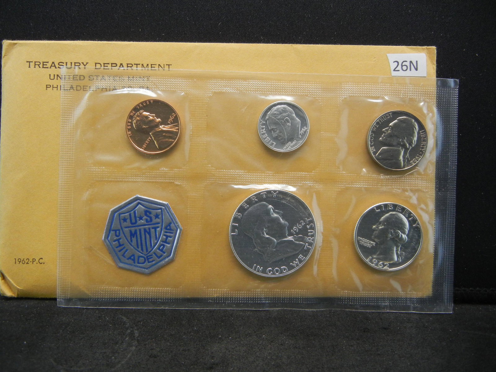 1962 United States Mint Proof Set With COA and Original (1 of 3)