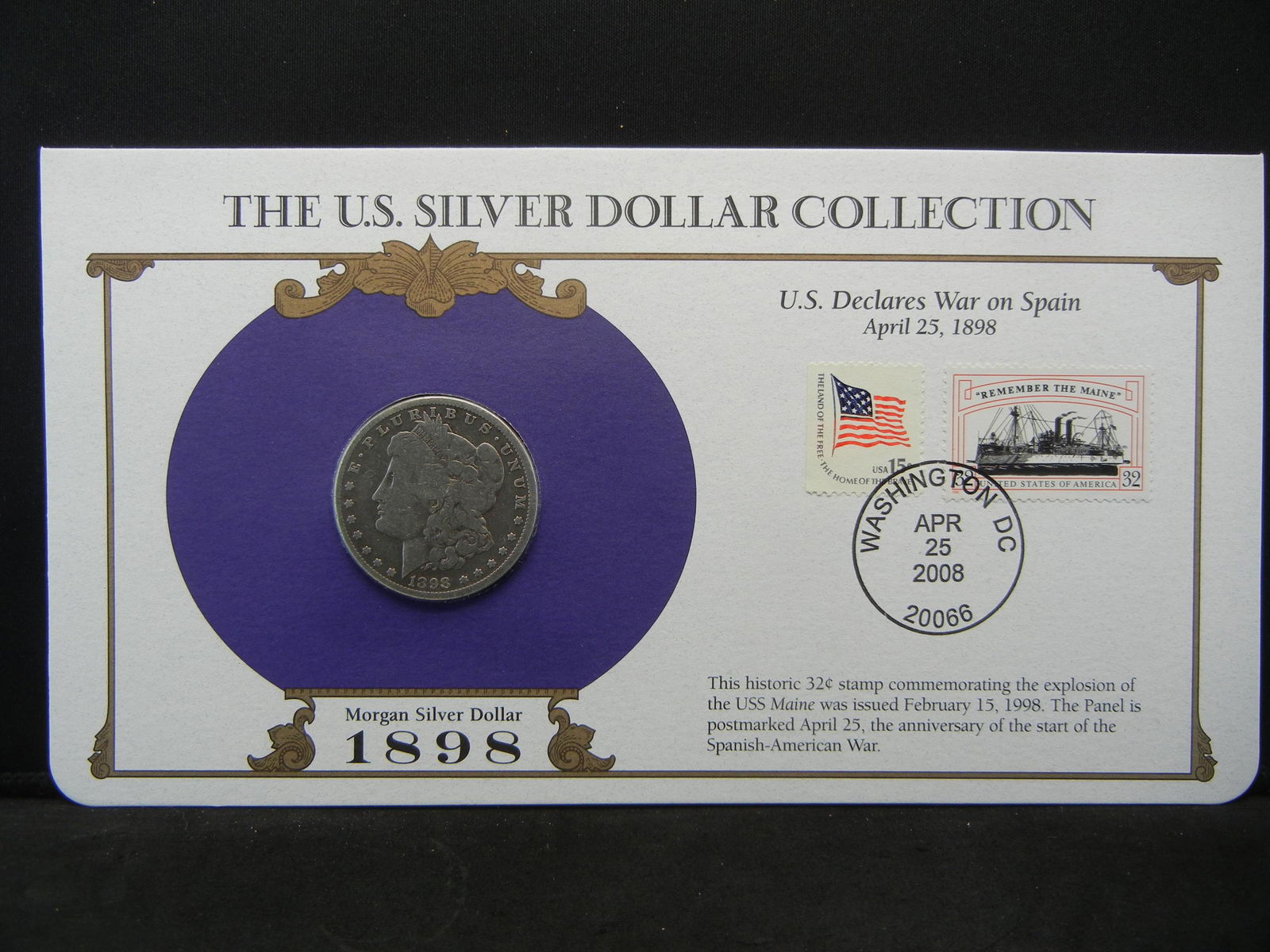 1898-O Morgan Dollar in Postal Commemorative Society (1 of 5)