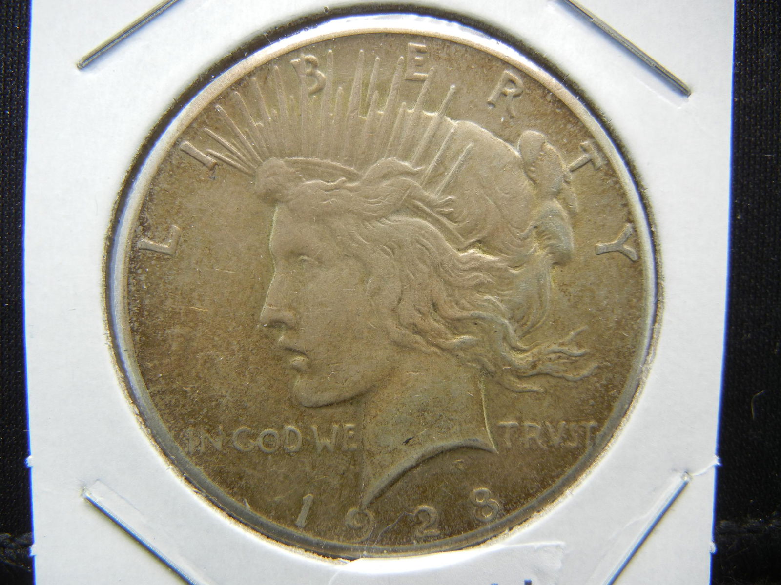 RARE 1928 Peace Dollar. AU. (1 of 3)