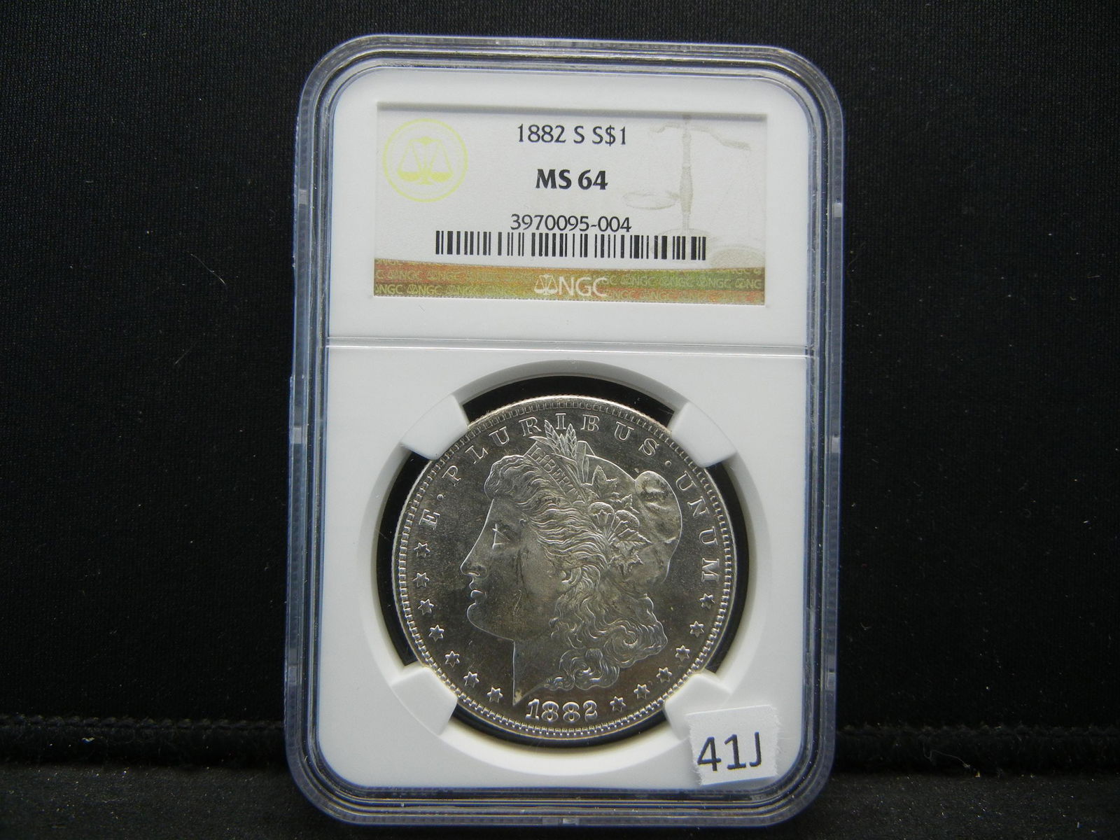 1882-S NGC Morgan Dollar. MS64 (Prooflike) (1 of 4)