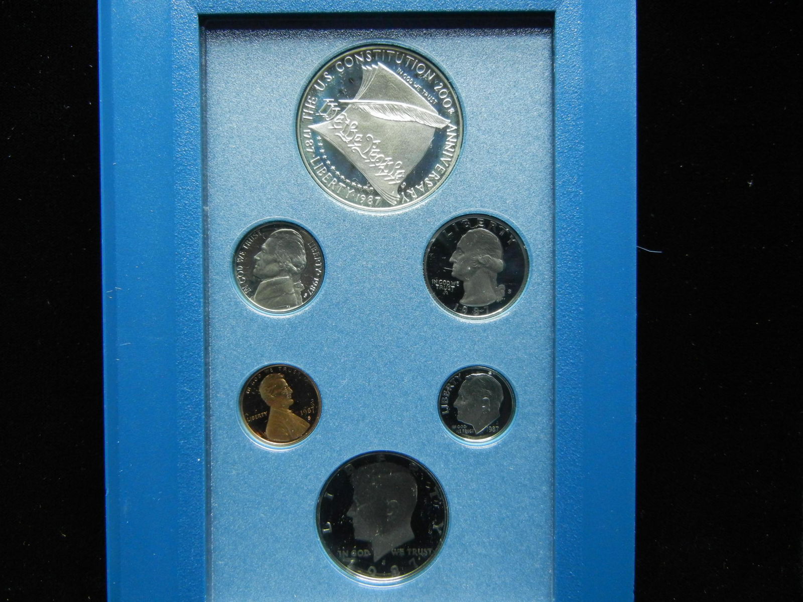 1987-S Silver Proof Prestige set (1 of 4)