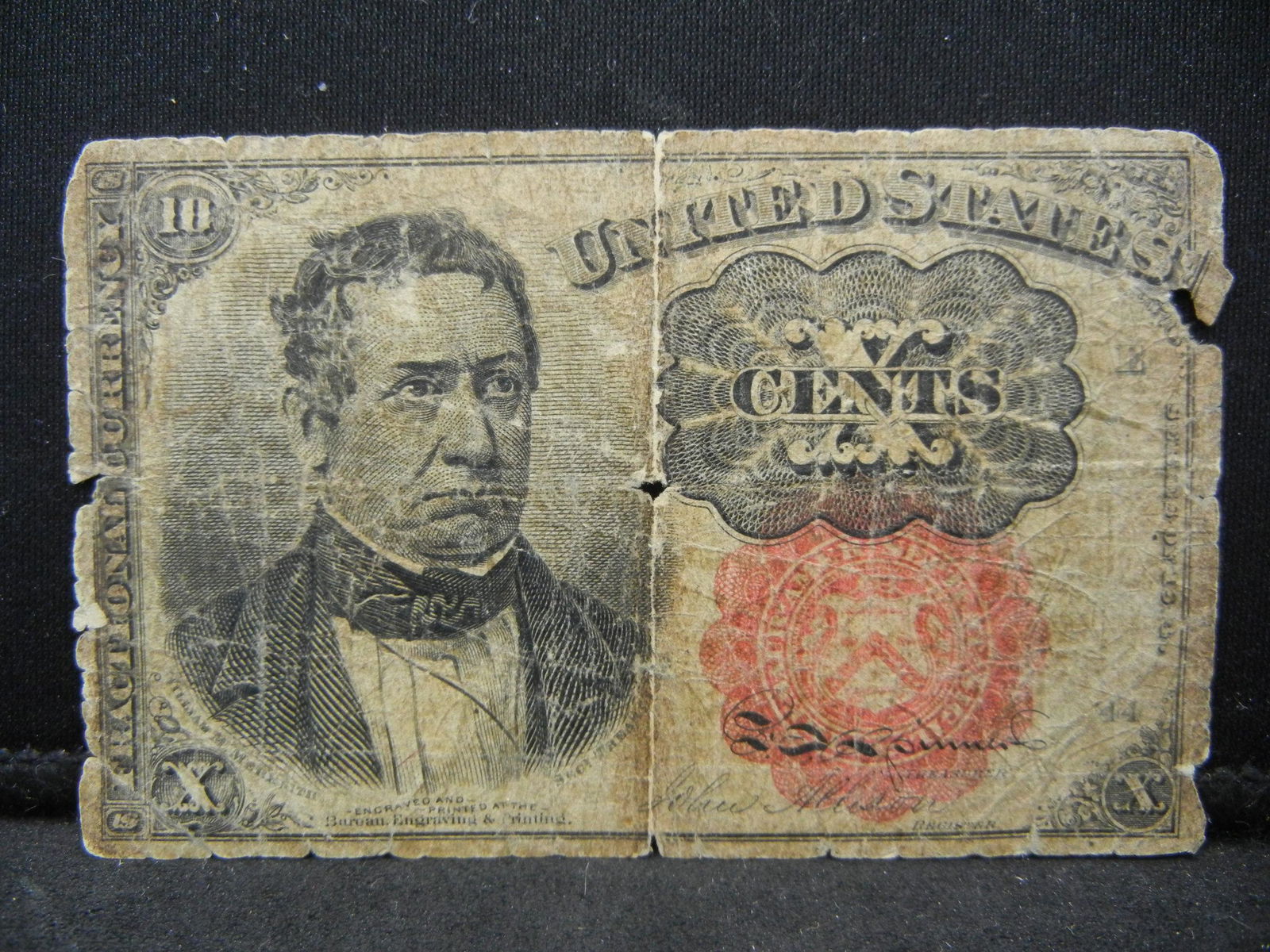 1874 10 cent fractional note (1 of 2)