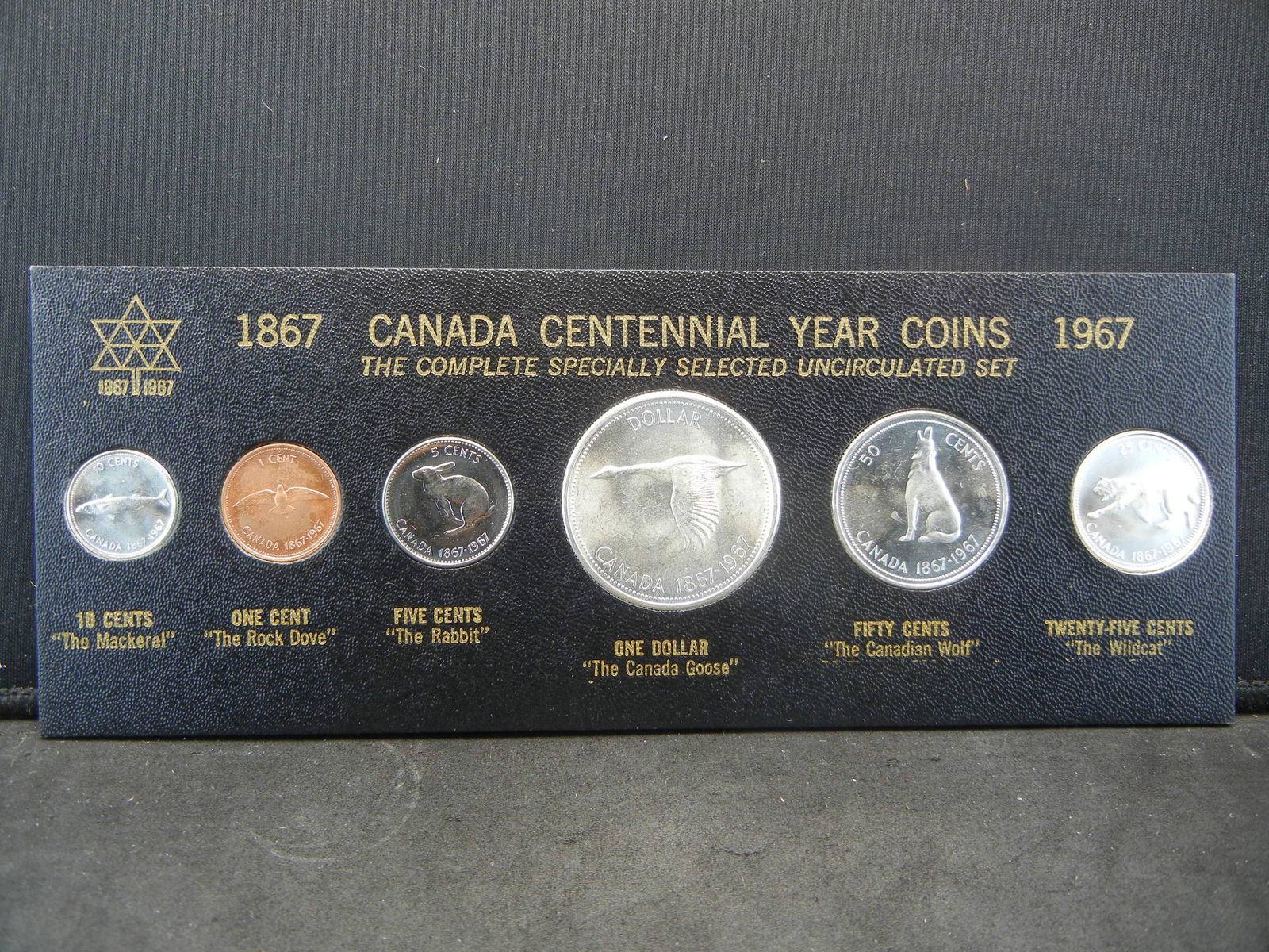 1867-1967 Canada Centennial Year Coins - 80% Silver (1 of 2)
