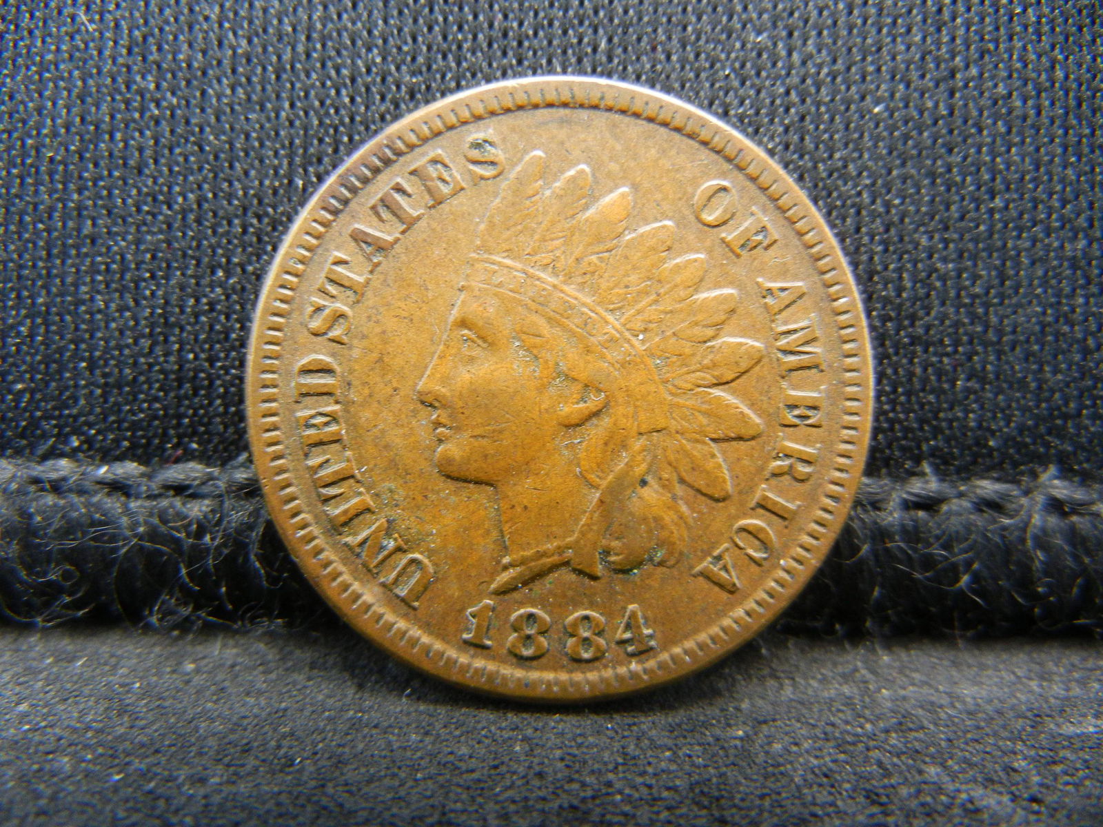 1884 Indian Cent AU Nice (1 of 2)