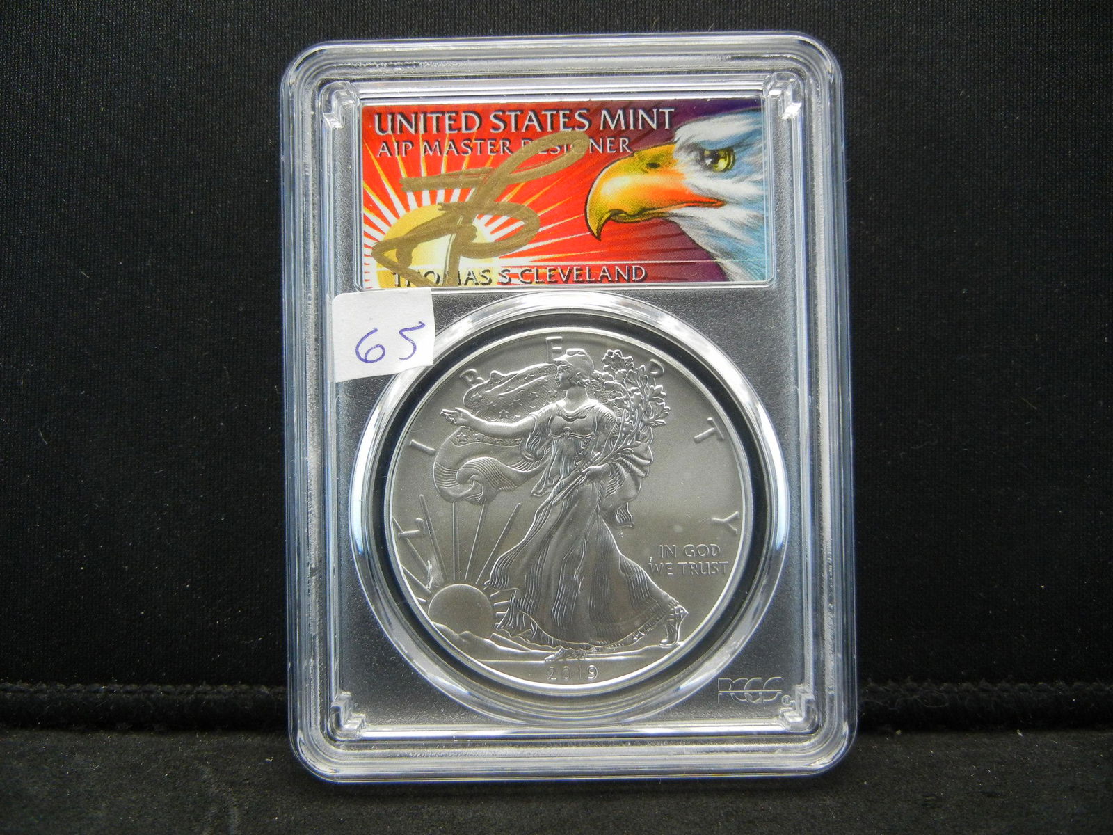2019 American Silver Eagle PCGS MS70 Thomas Cleveland 1 (1 of 4)