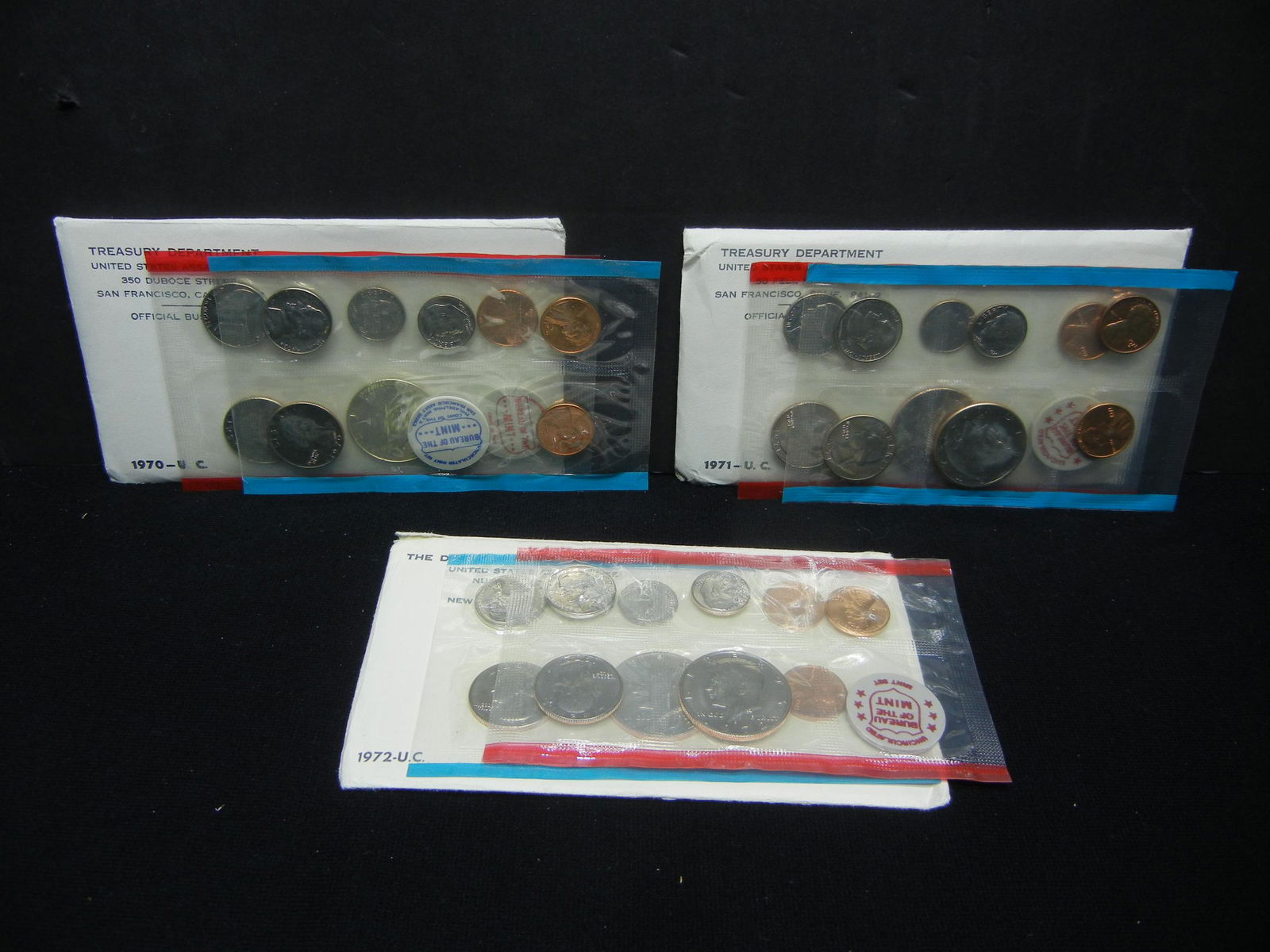 1970, 1971, 1972 United States P & D Mint Sets w/ (1 of 13)