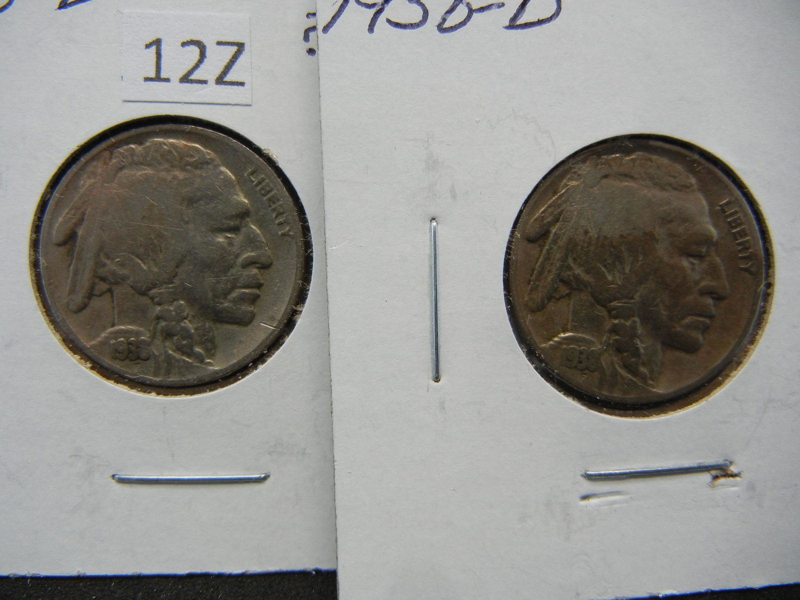 (2) 1938 D Buffalo Nickels (1 of 2)