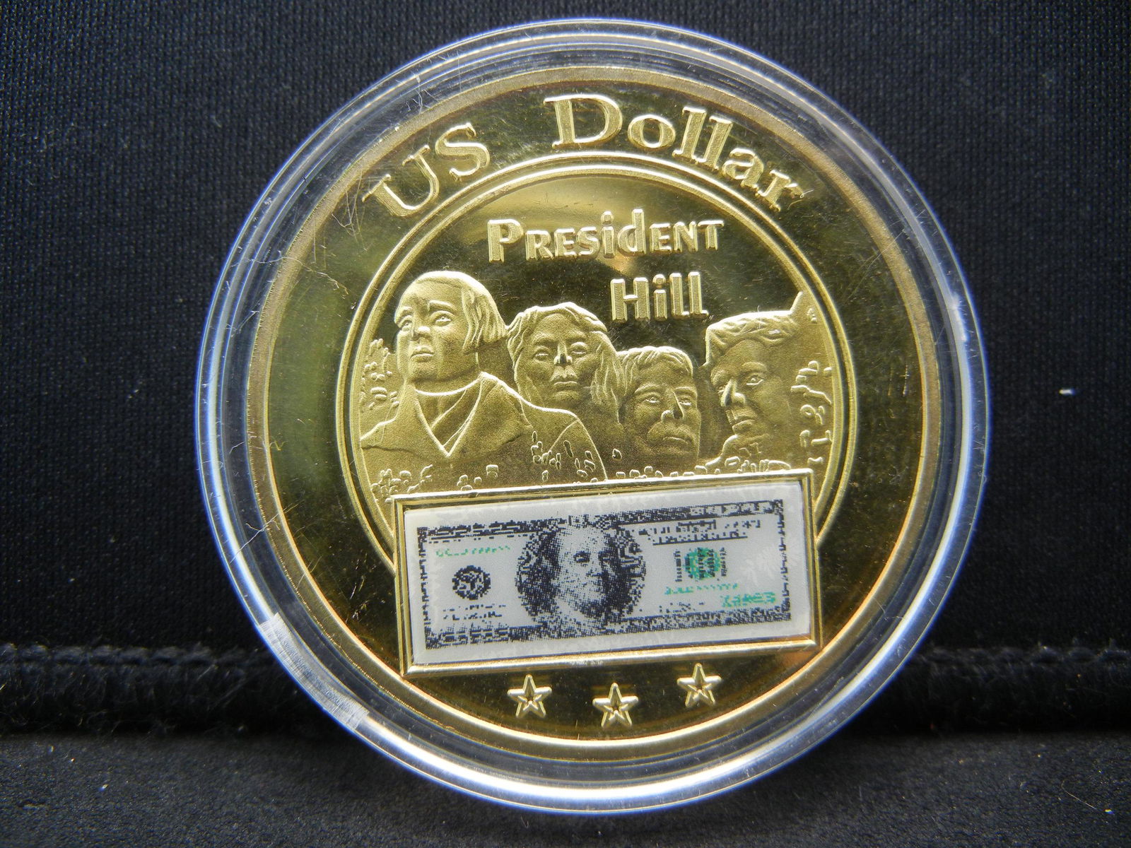 (MOUNT RUSHMORE with One Dollar00 BILL IMPRINTED), (1 of 2)
