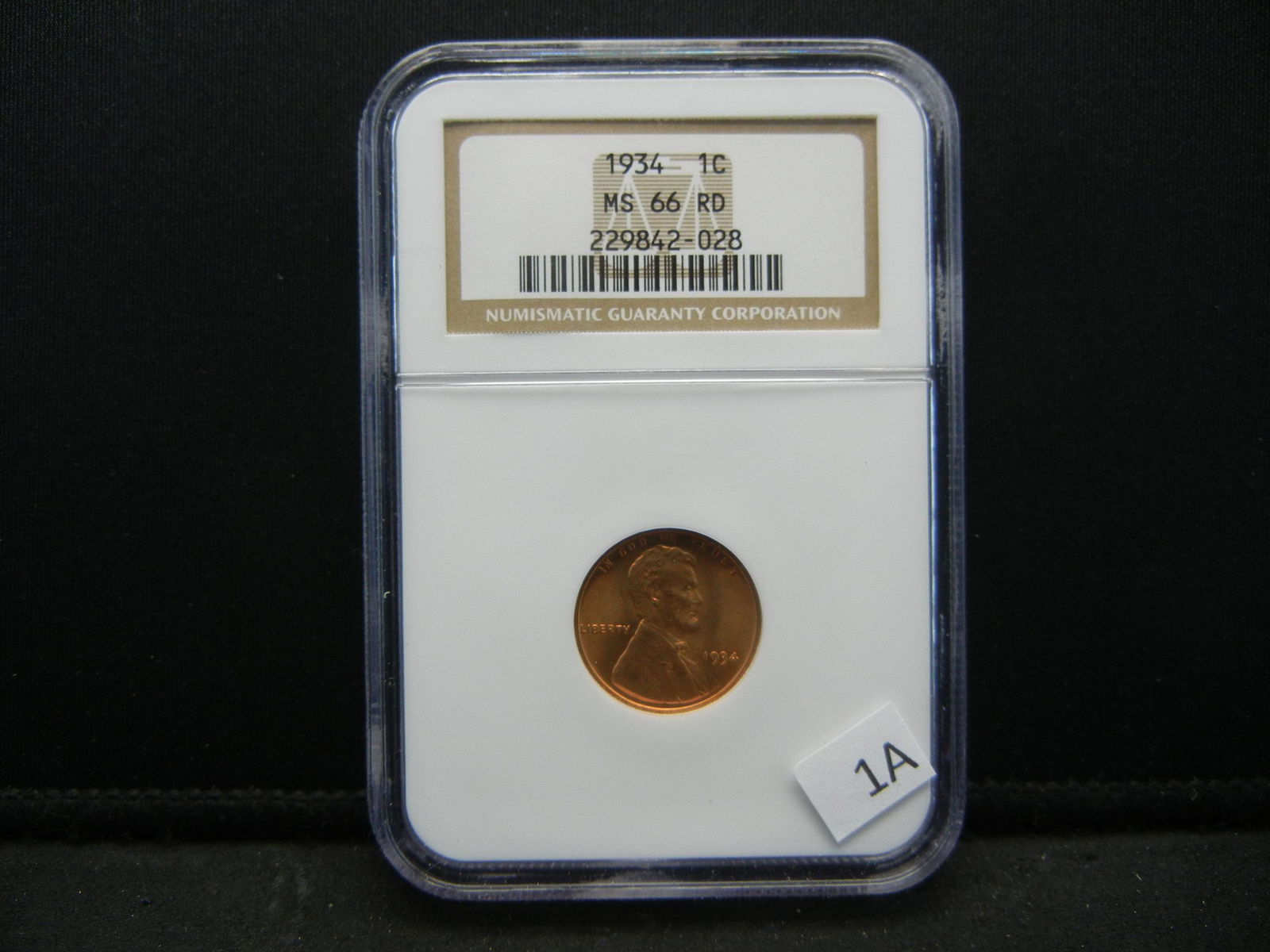 1934 Lincoln Wheat Cent NGC MS66 RD (1 of 4)