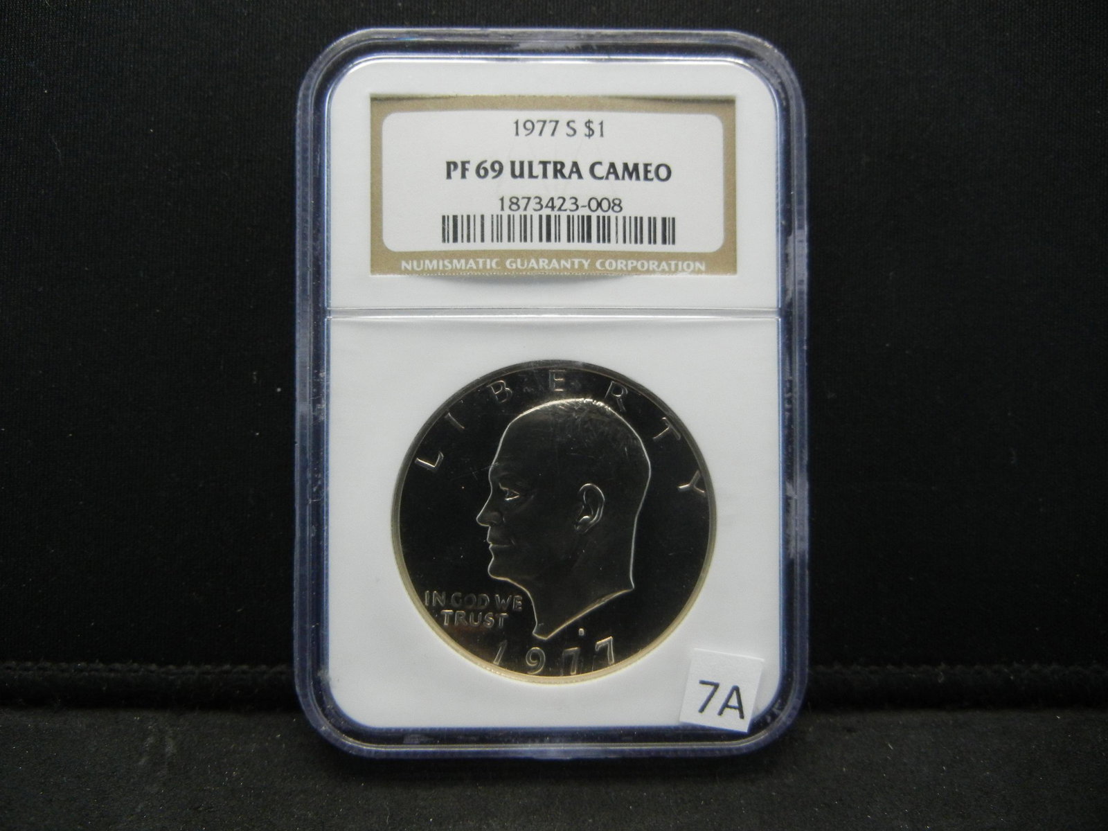 1977 Eisenhower Dollar NGC PF 69 Ultra Cameo: 1977 Eisenhower Dollar NGC PF 69 Ultra Cameo