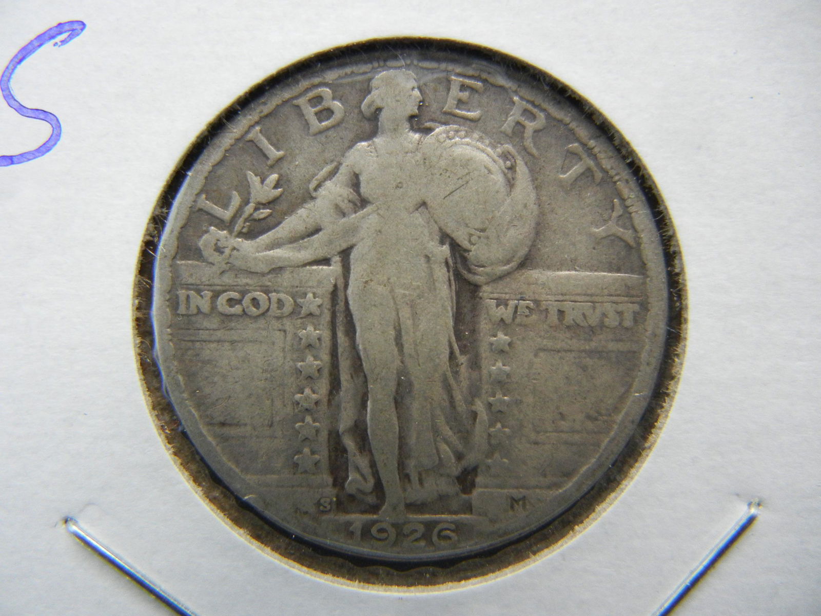 1926-S Standing Qtr. Fine (1 of 2)